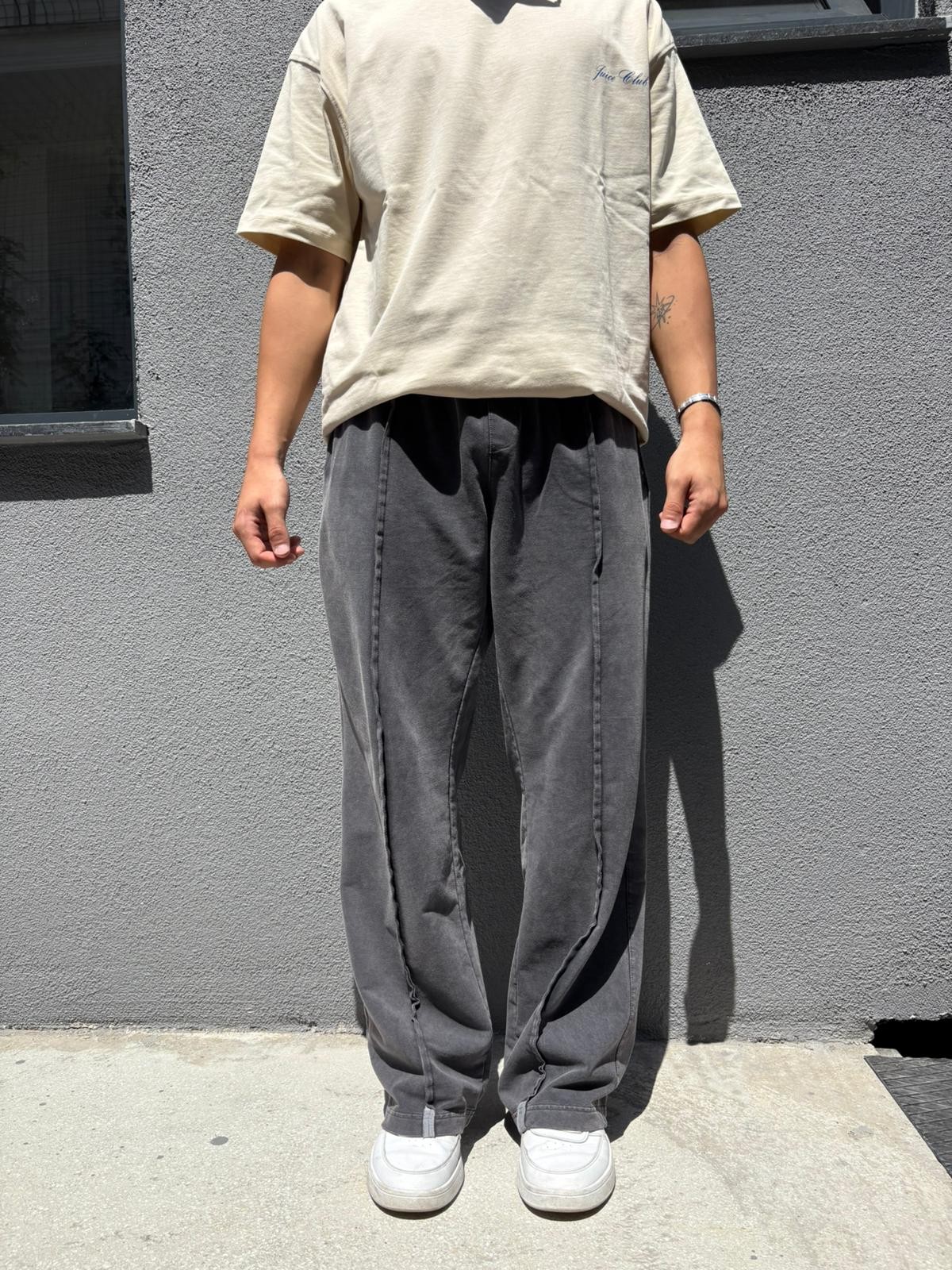 Dark Washed Baggy Sweatpants