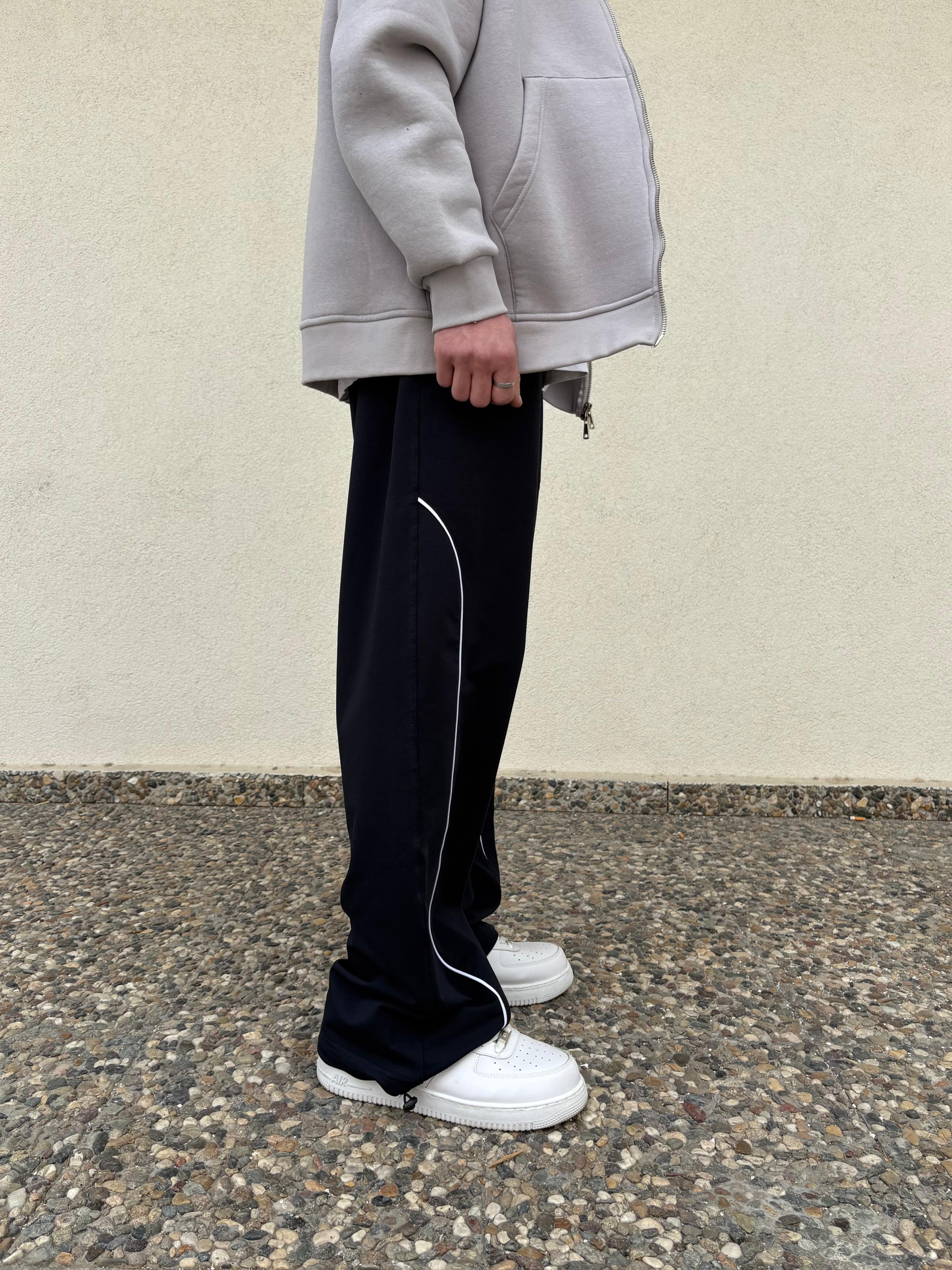 N.Y Print Baggy Sweatpants - Koyu Lacivert -Mevsimlik