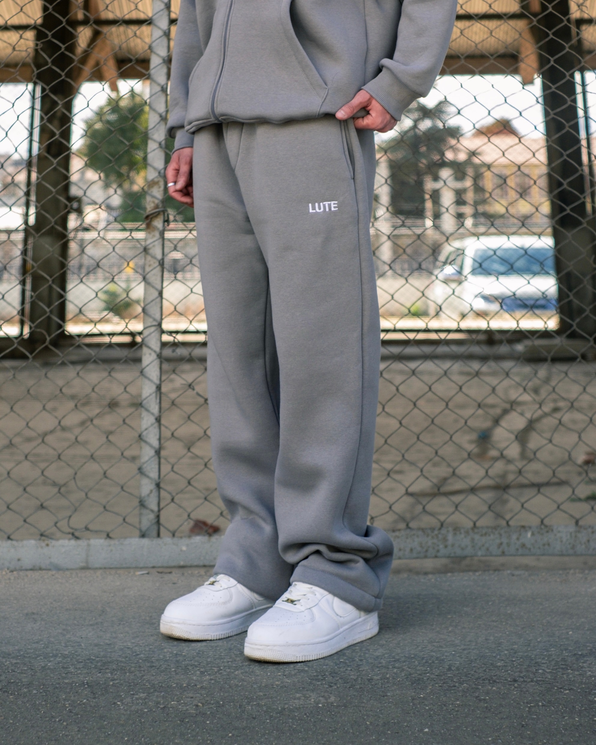 LUTE Premium Baggy Eşofman Altı-Duman Gri