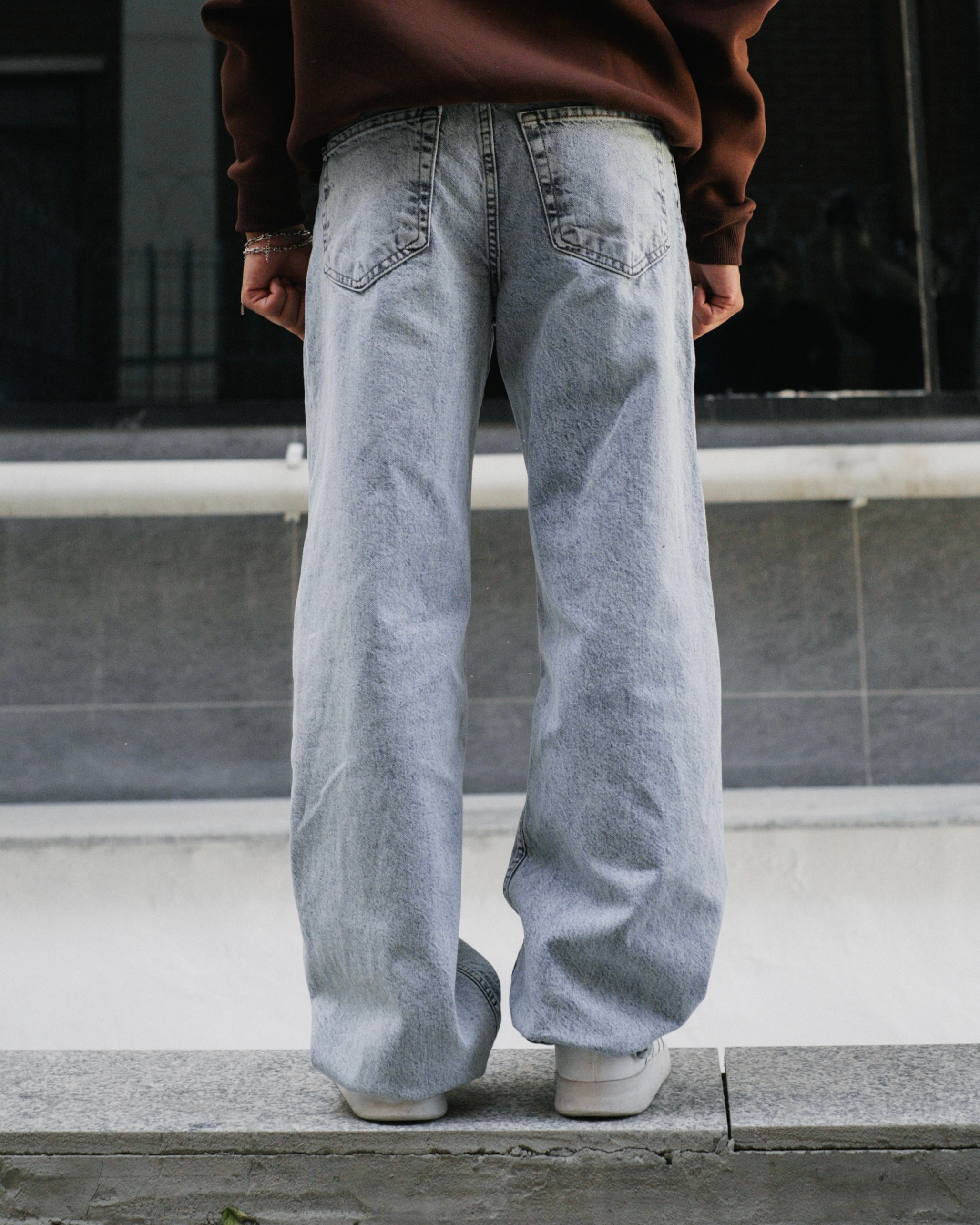 Baggy Jeans - Ice Blue Washed
