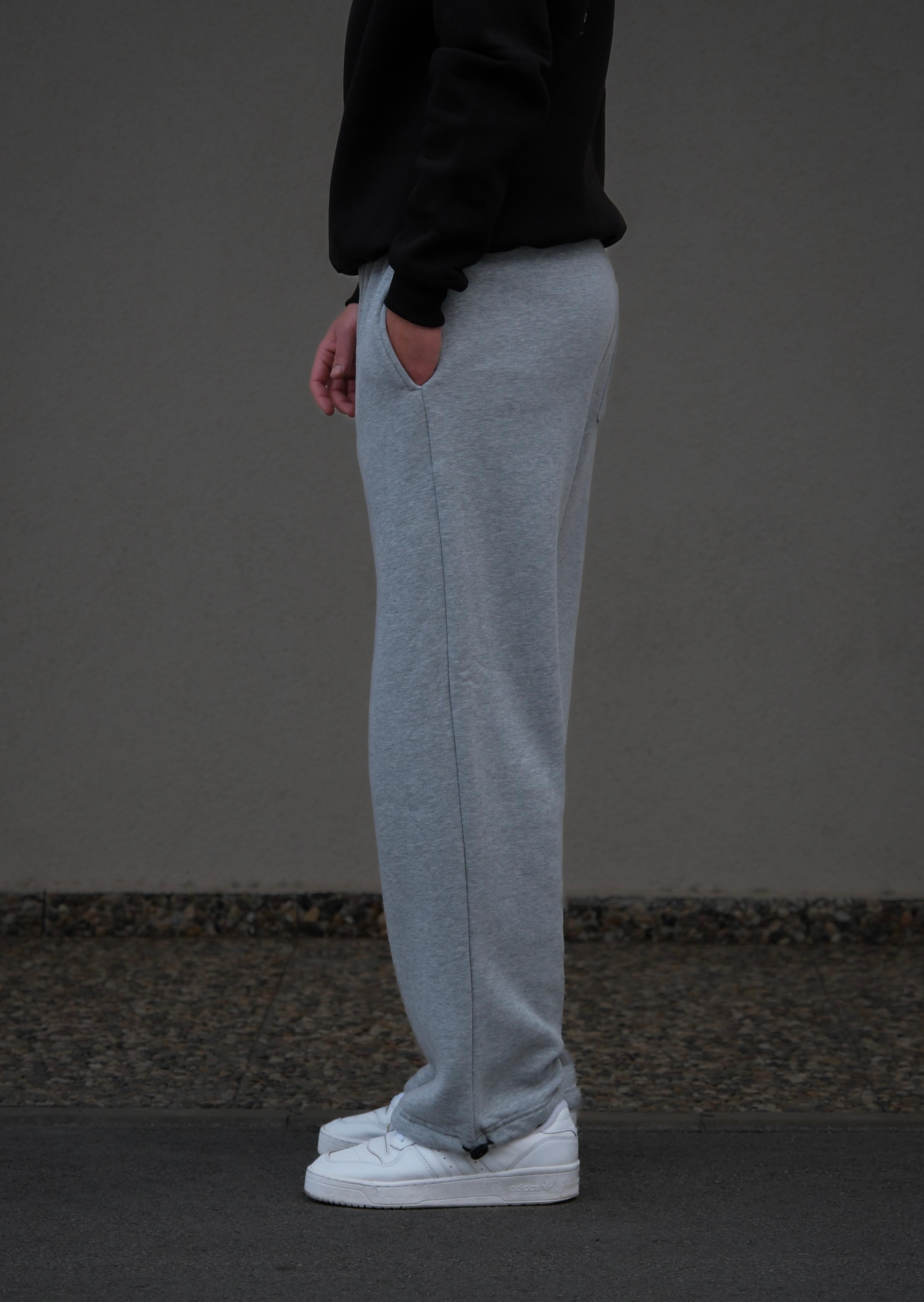 Grey Basic Baggy Sweatpants