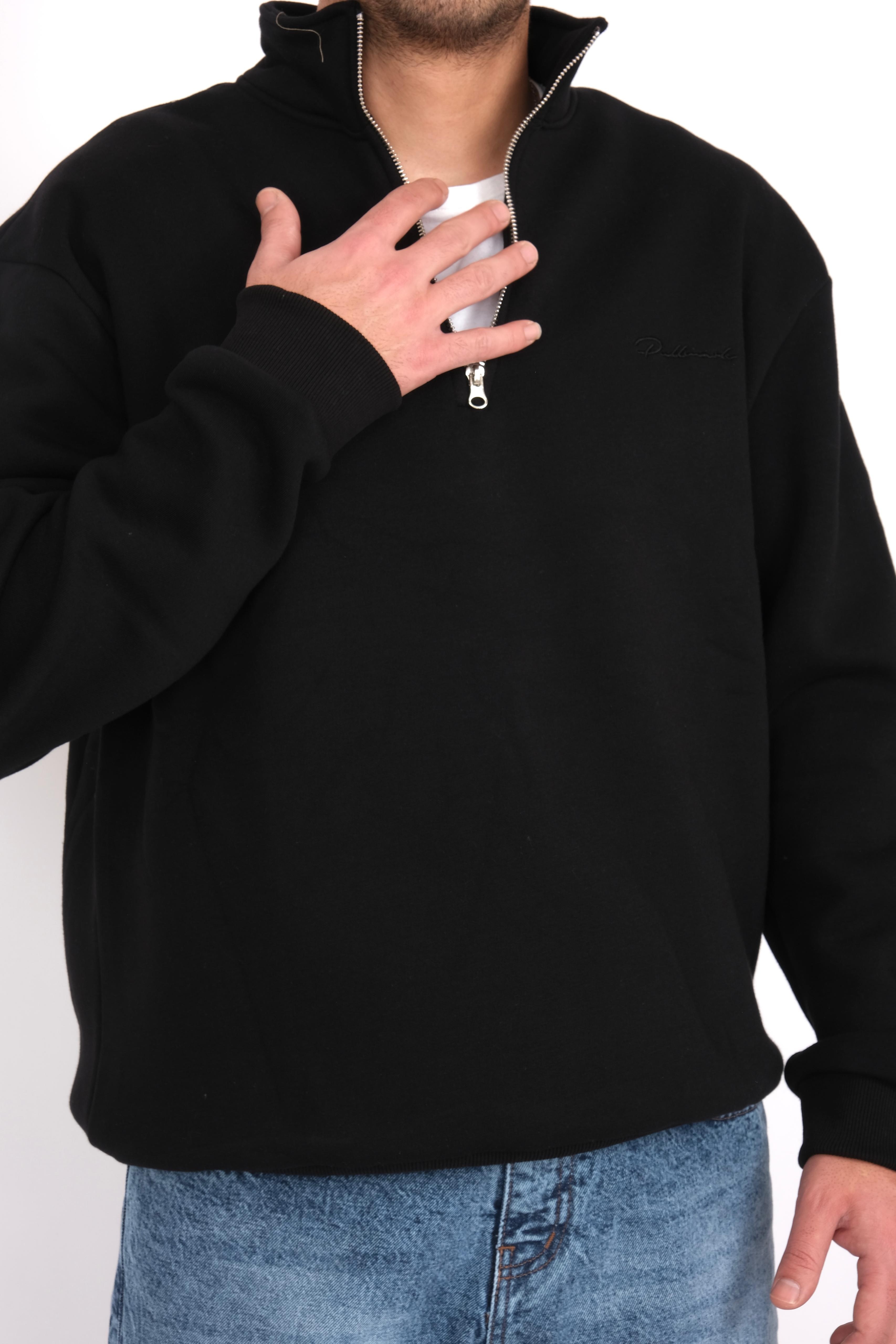 Quarter Zip Oversize Sweatshirt