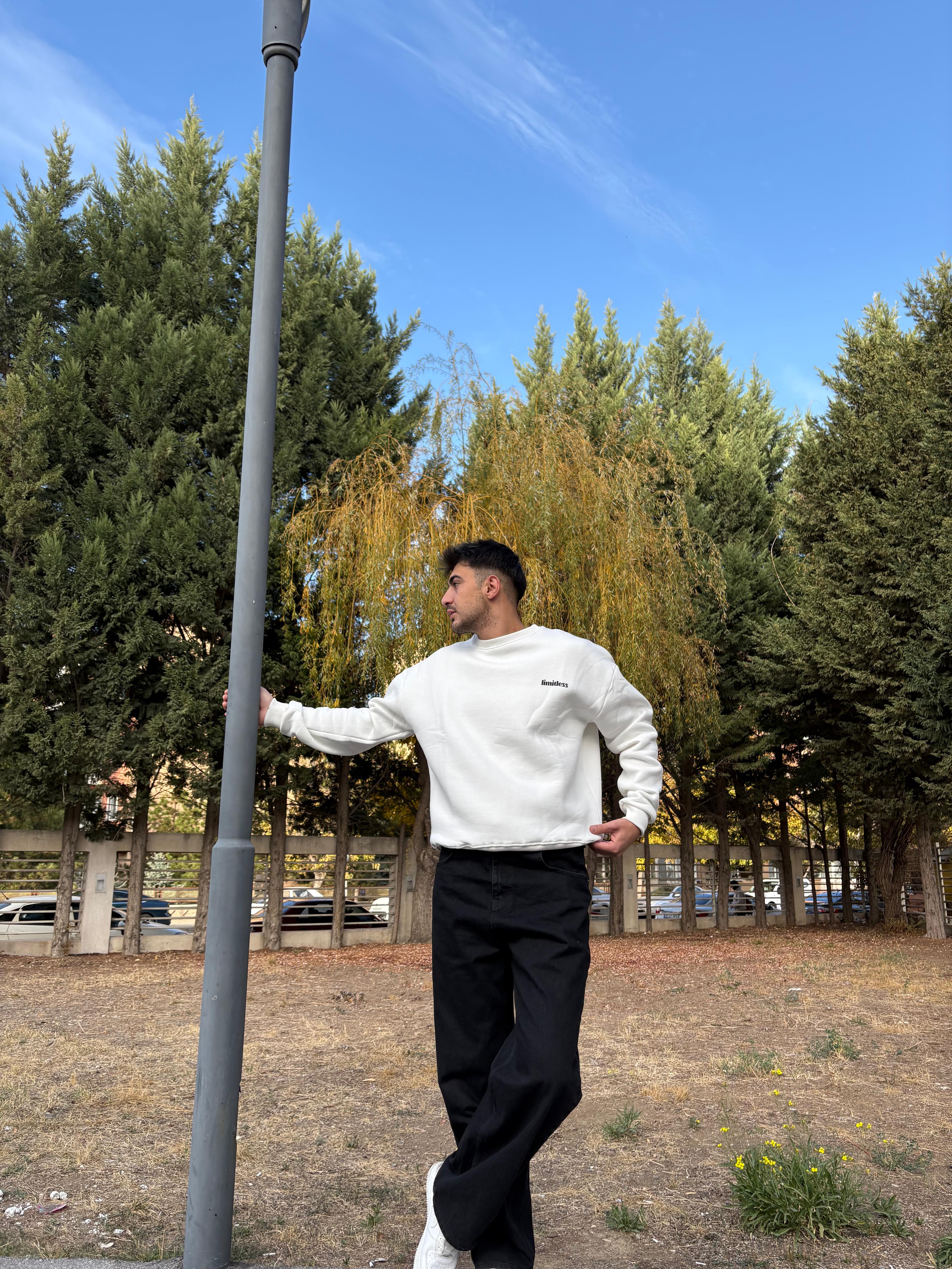 Oversize printed unisex sweatshirt