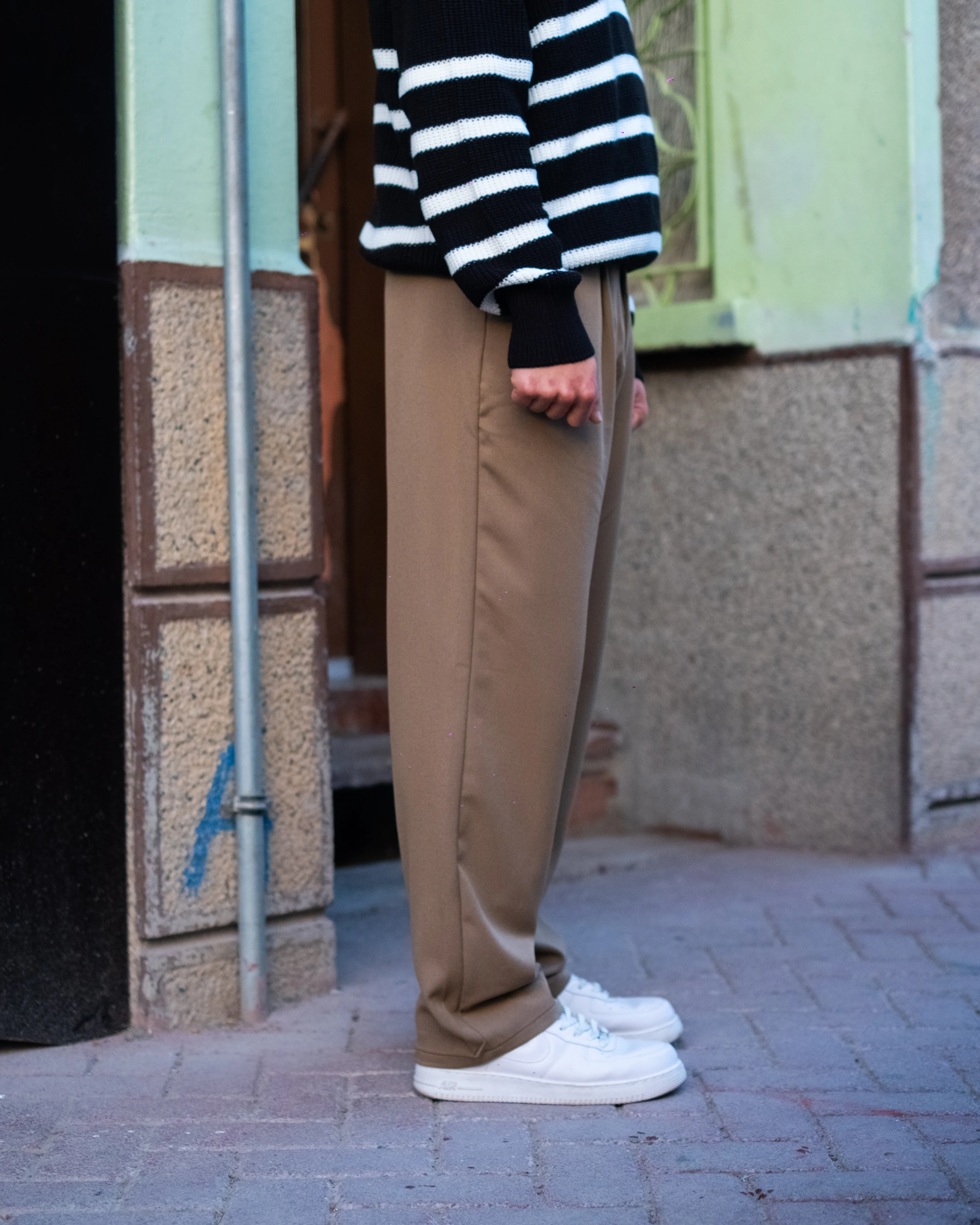 Vizon Baggy Kumaş Pantolon Kışlık