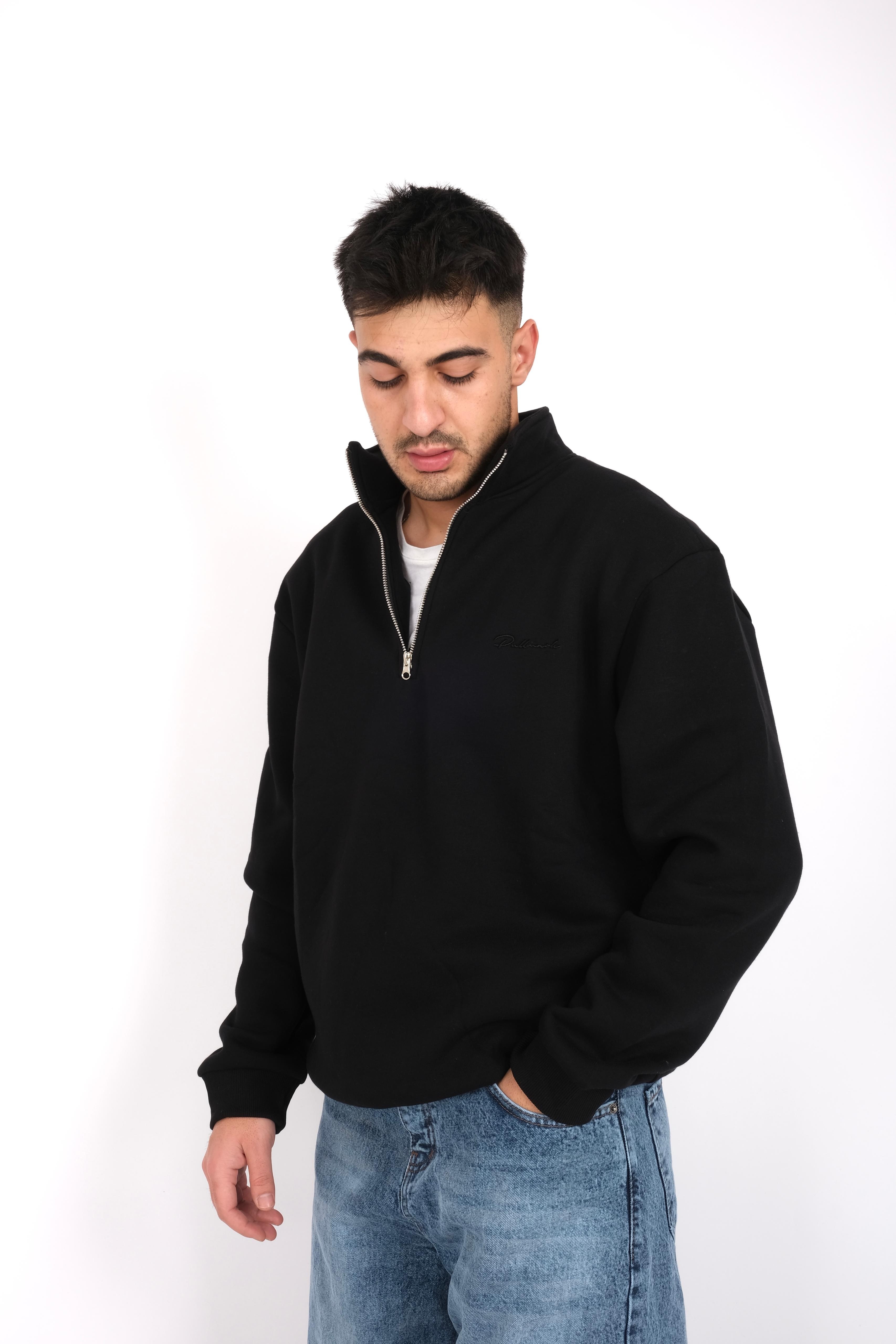 Quarter Zip Oversize Sweatshirt