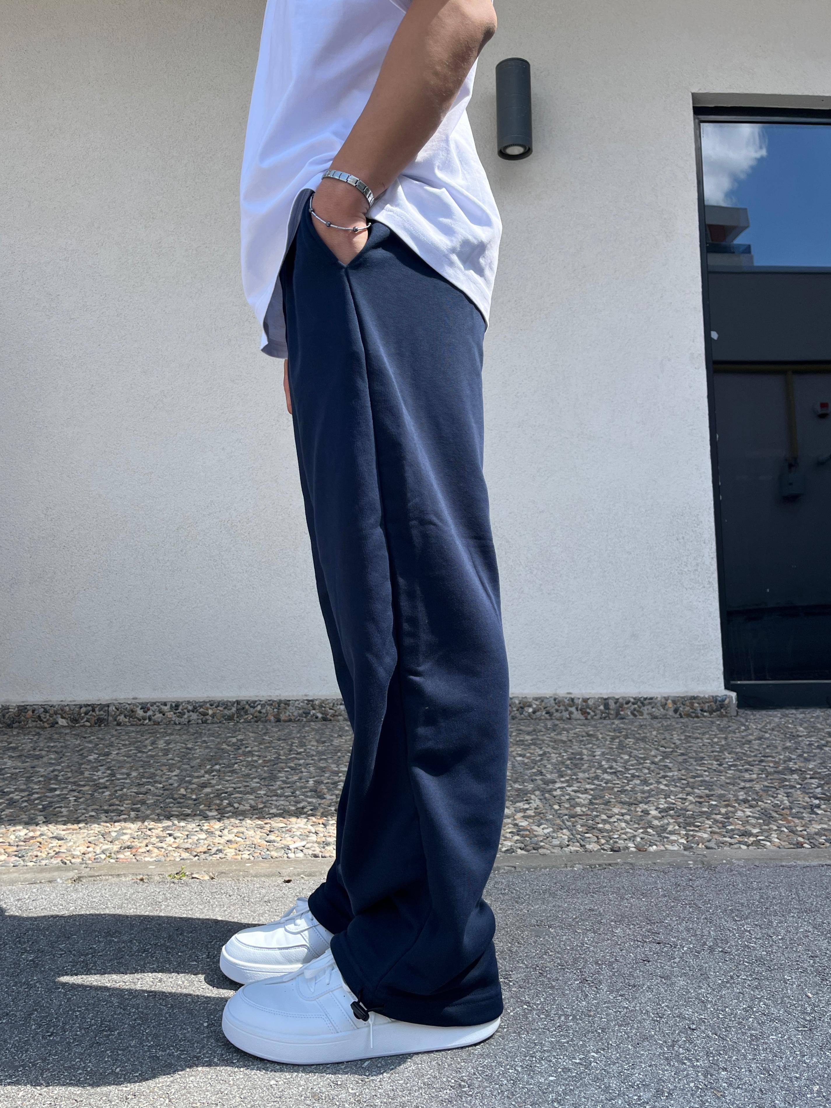 Lacivert Basic Baggy Sweatpants- Summer