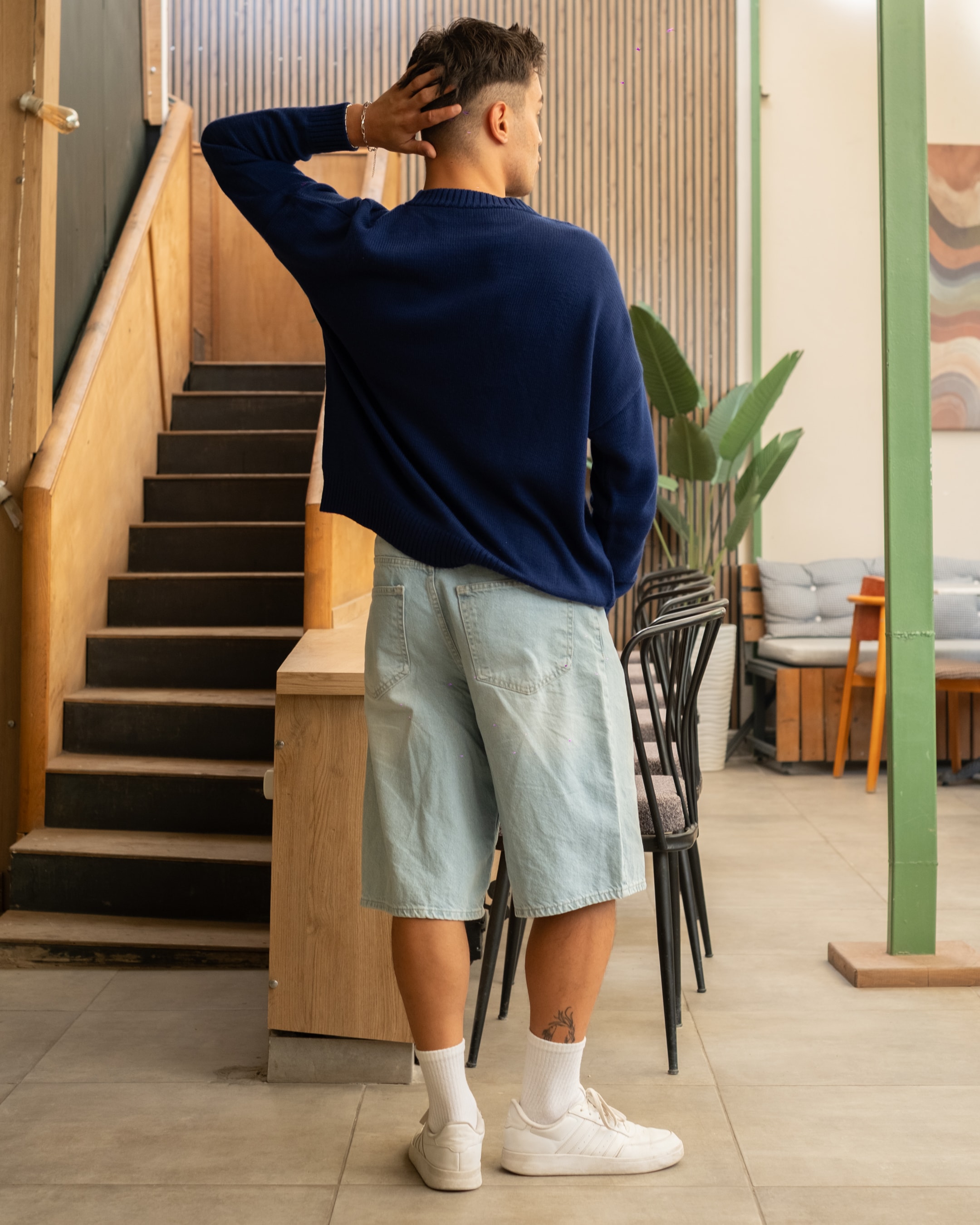 İndigo Basic Oversize Triko