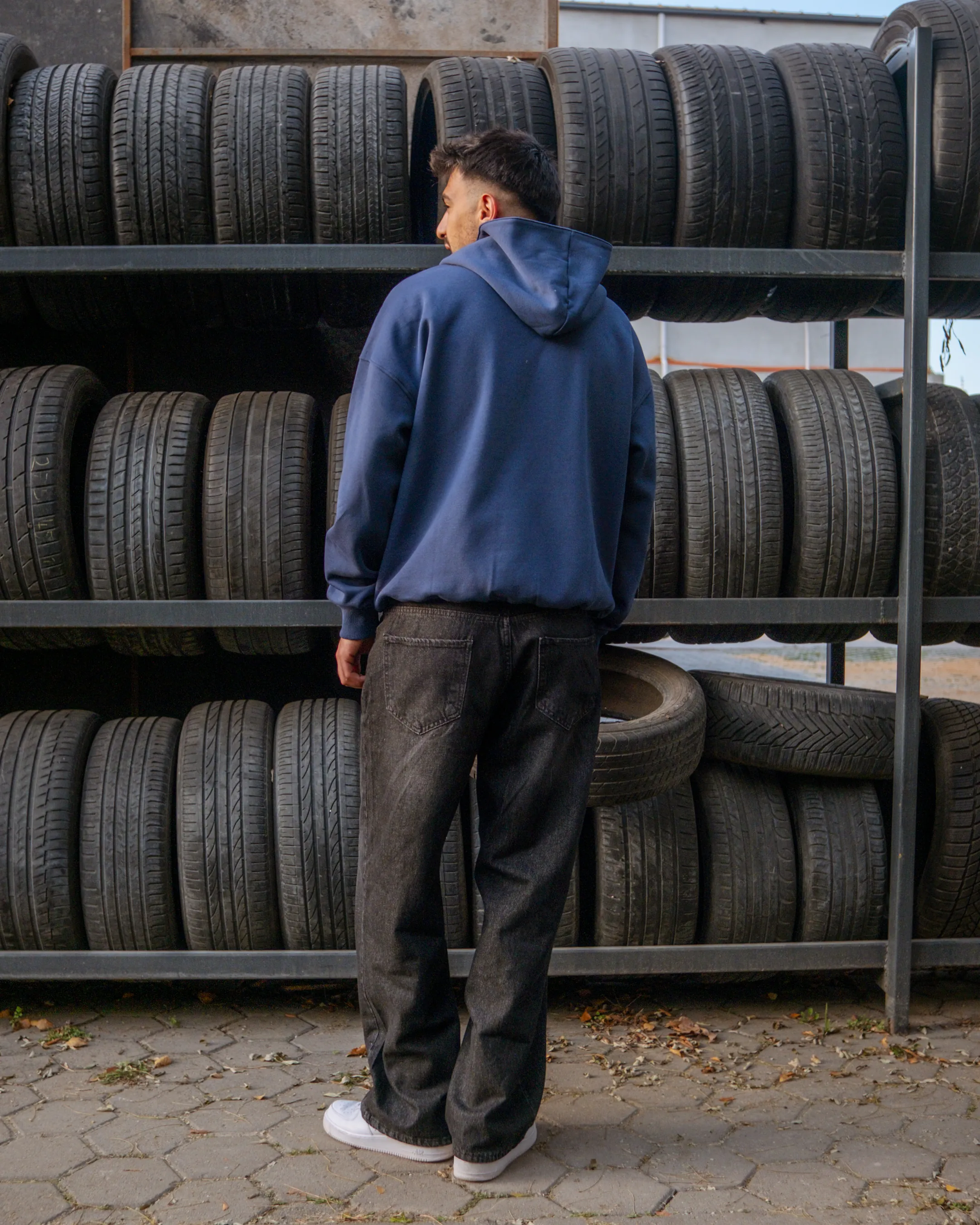 College Printed Oversize Hoodie 
