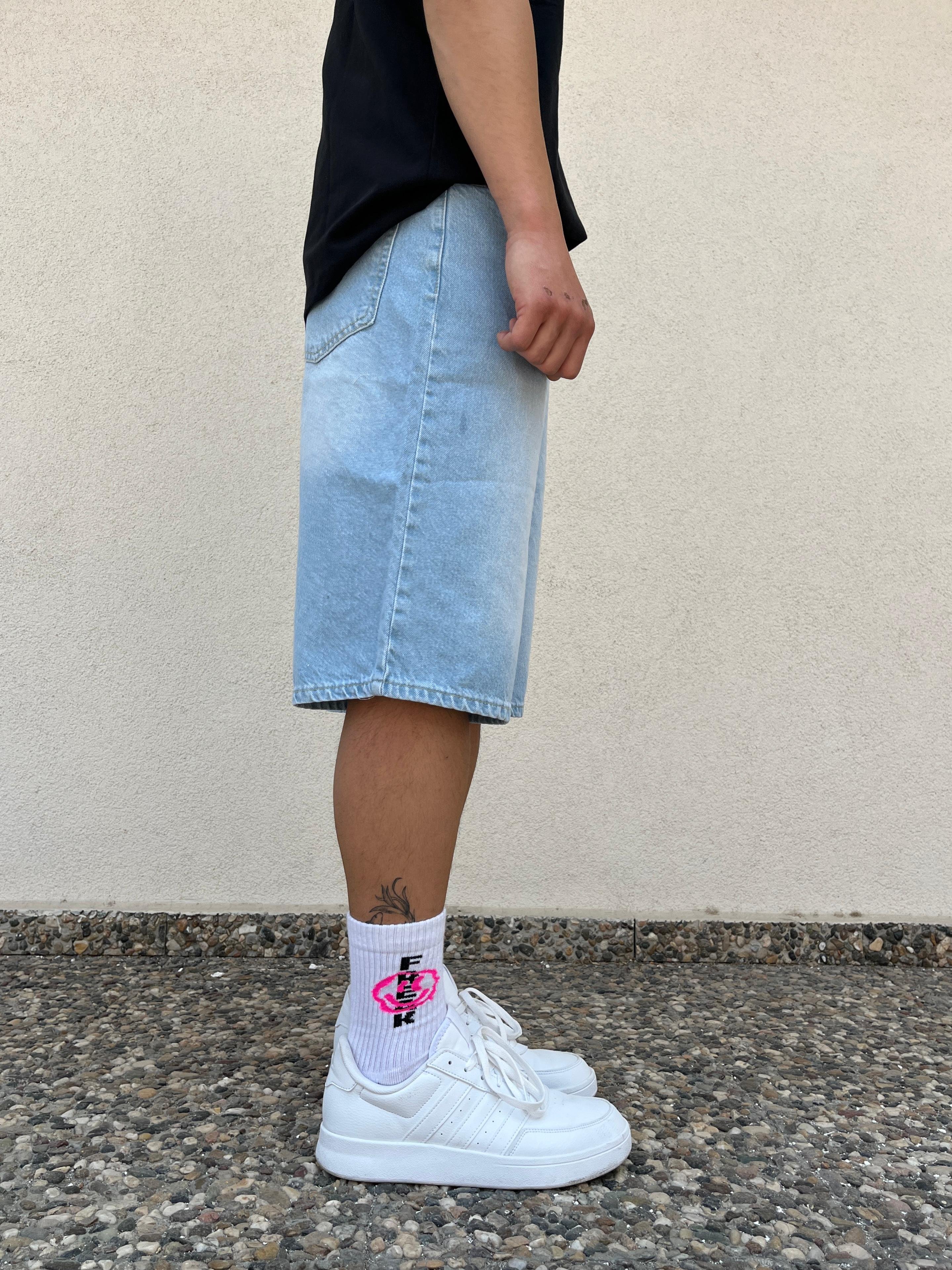 Light Blue Baggy Unisex Short
