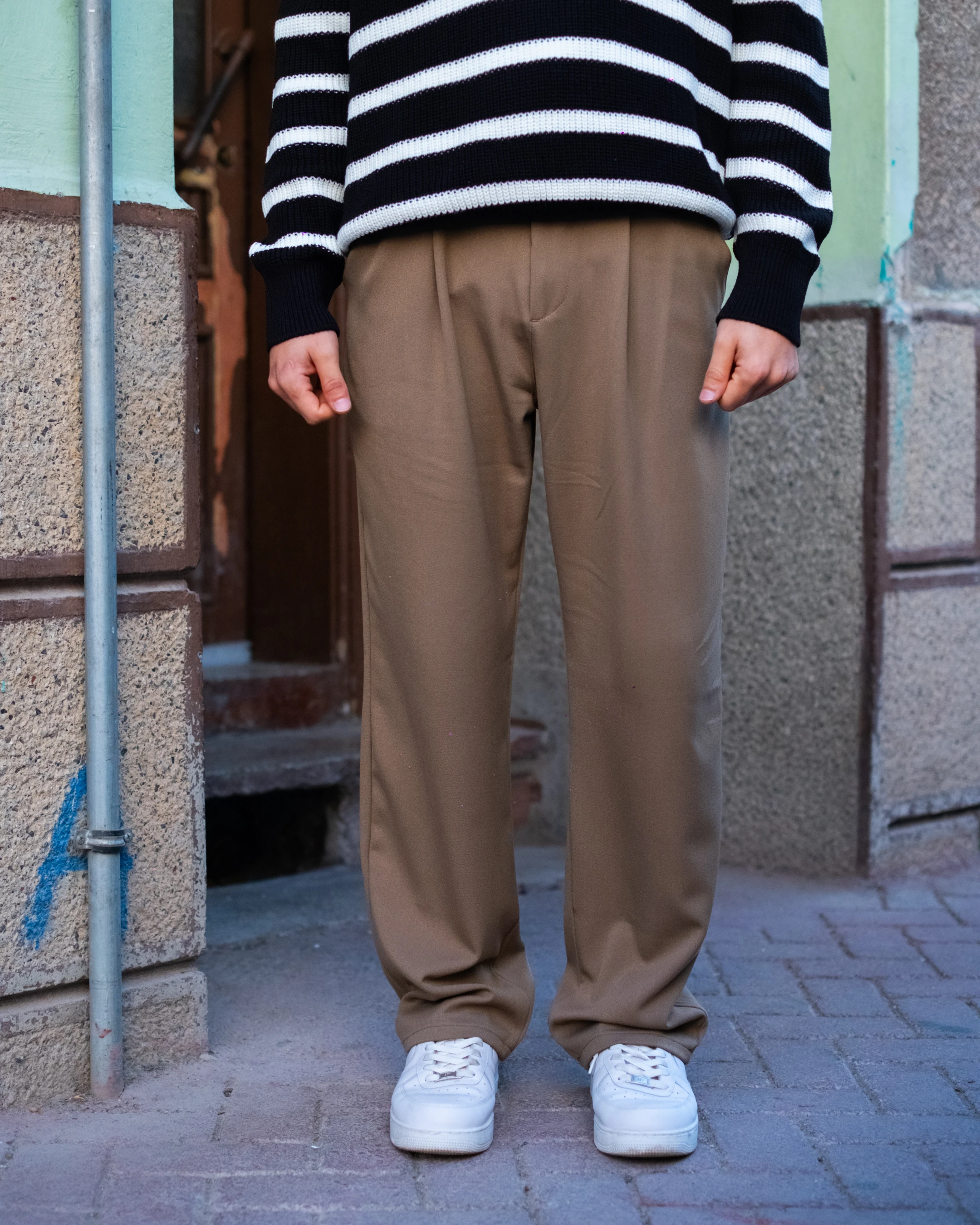 Vizon Baggy Kumaş Pantolon Kışlık