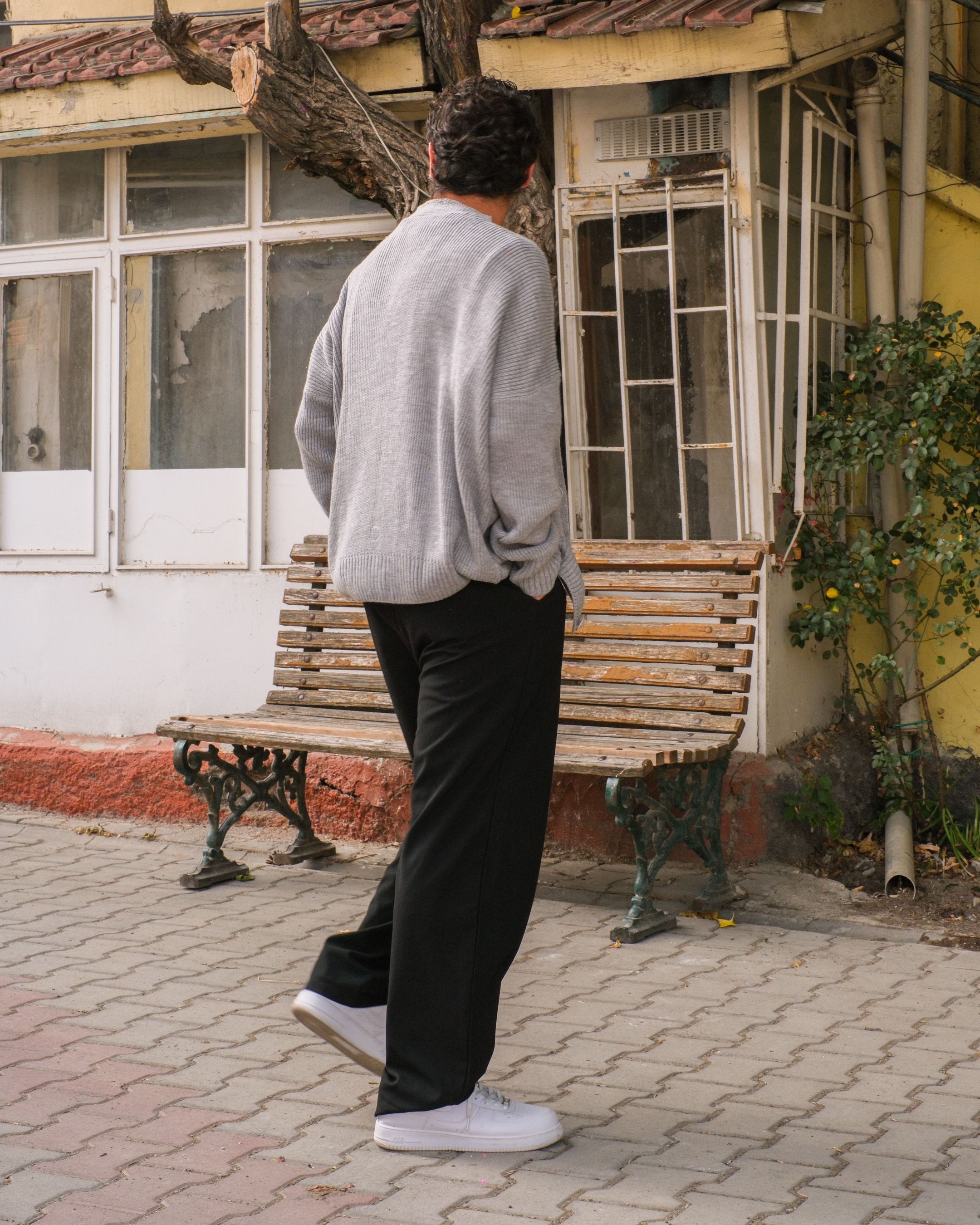 Düğme Detay Oversize Triko Hırka