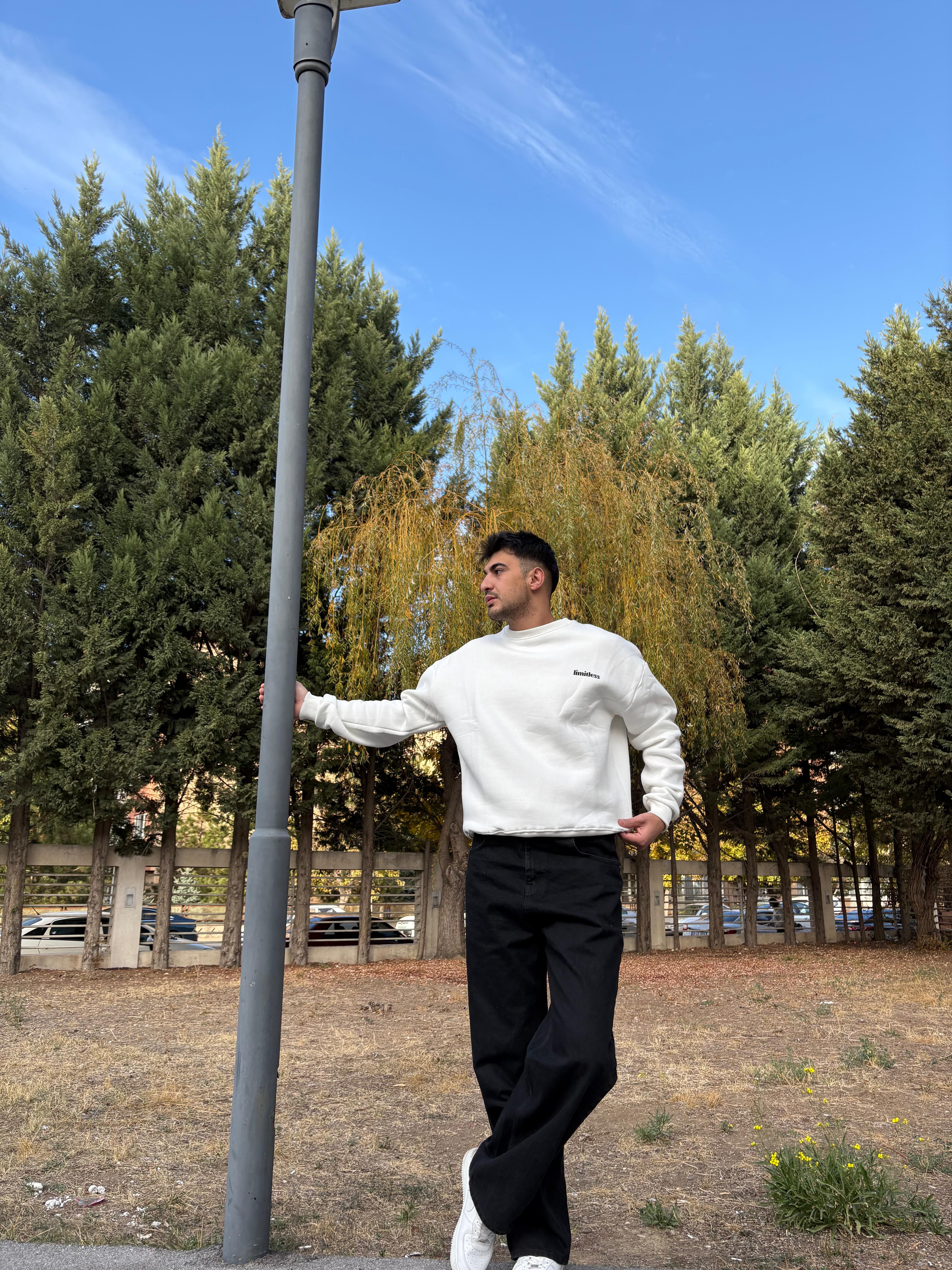 Oversize printed unisex sweatshirt