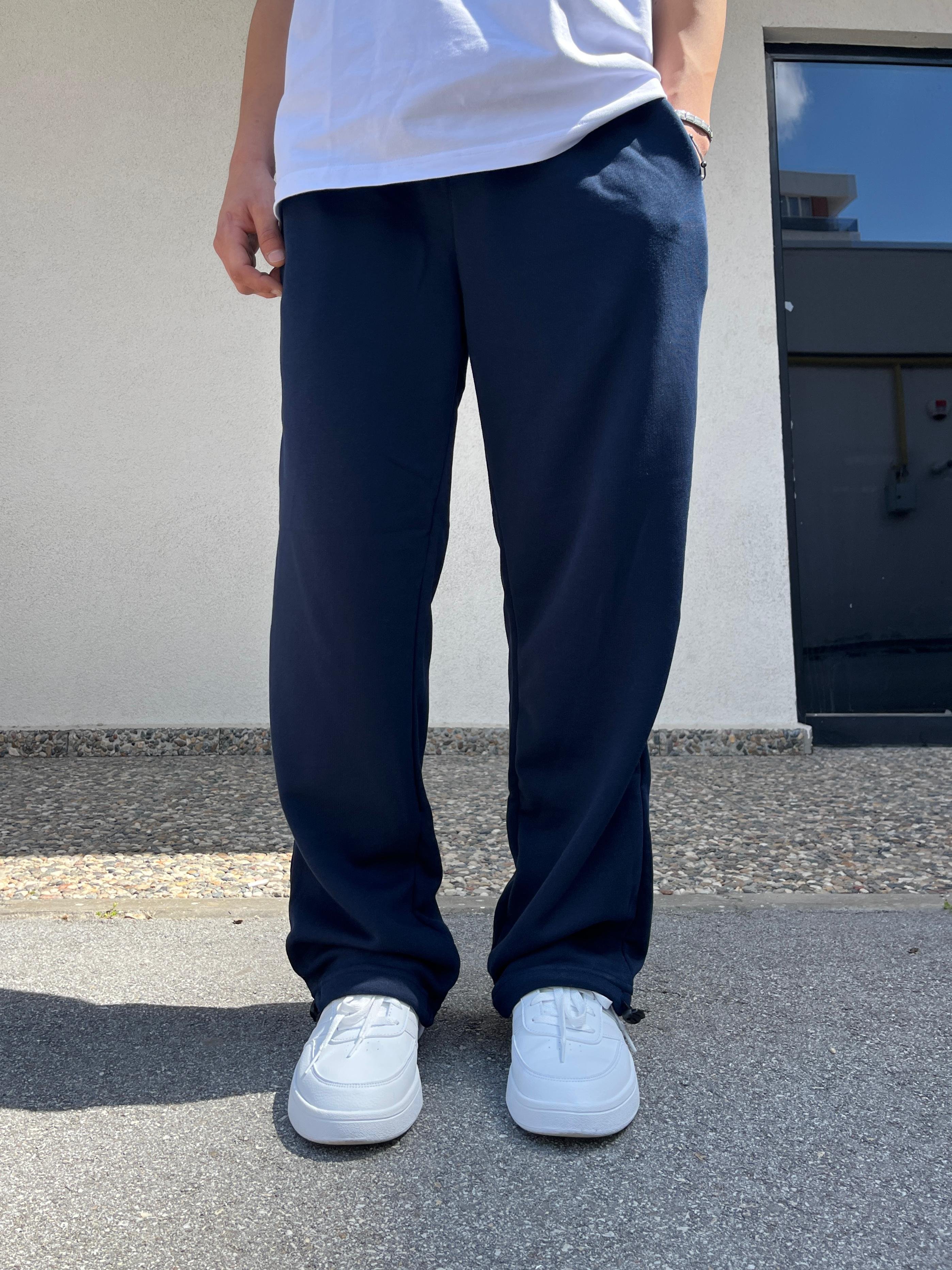 Lacivert Basic Baggy Sweatpants- Summer