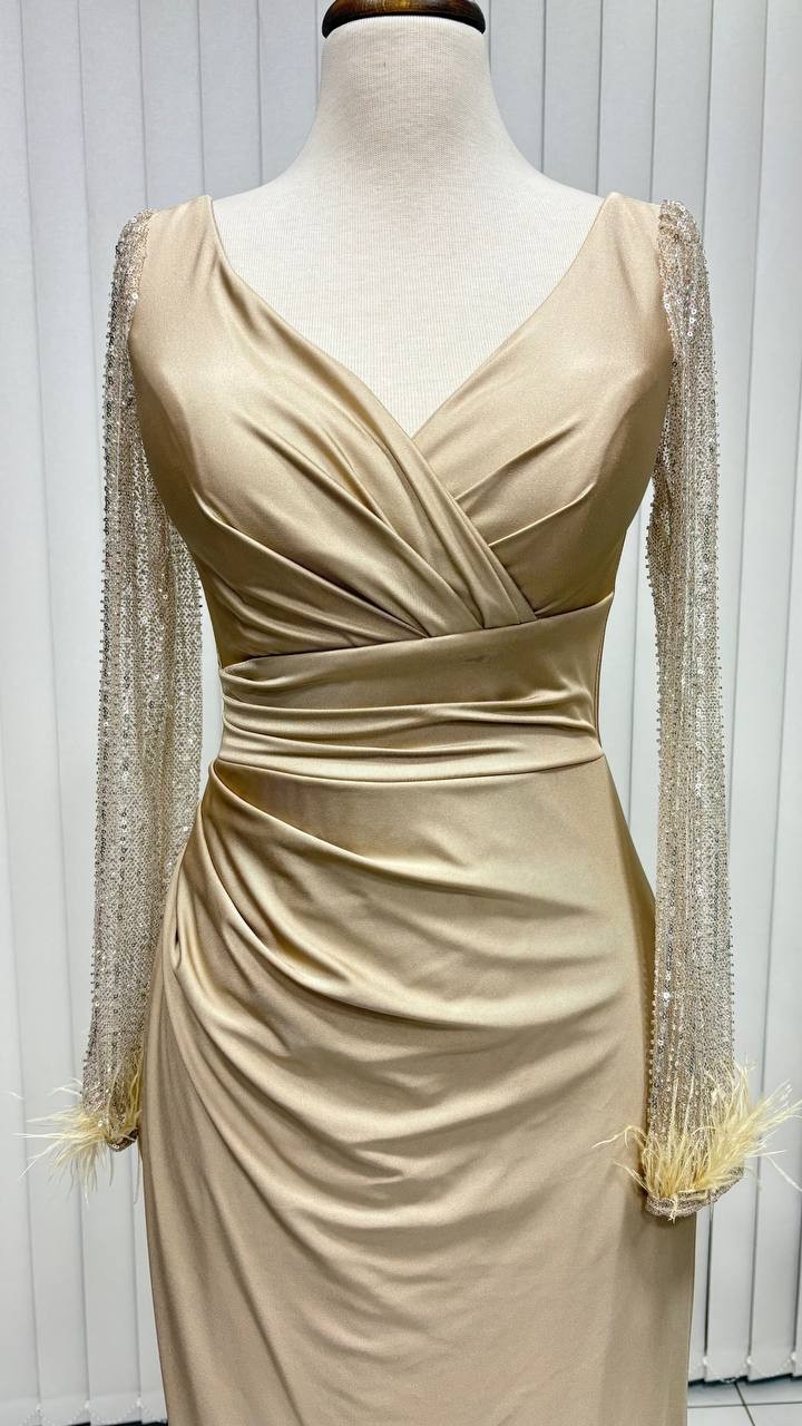 Begonvil Gold Abiye