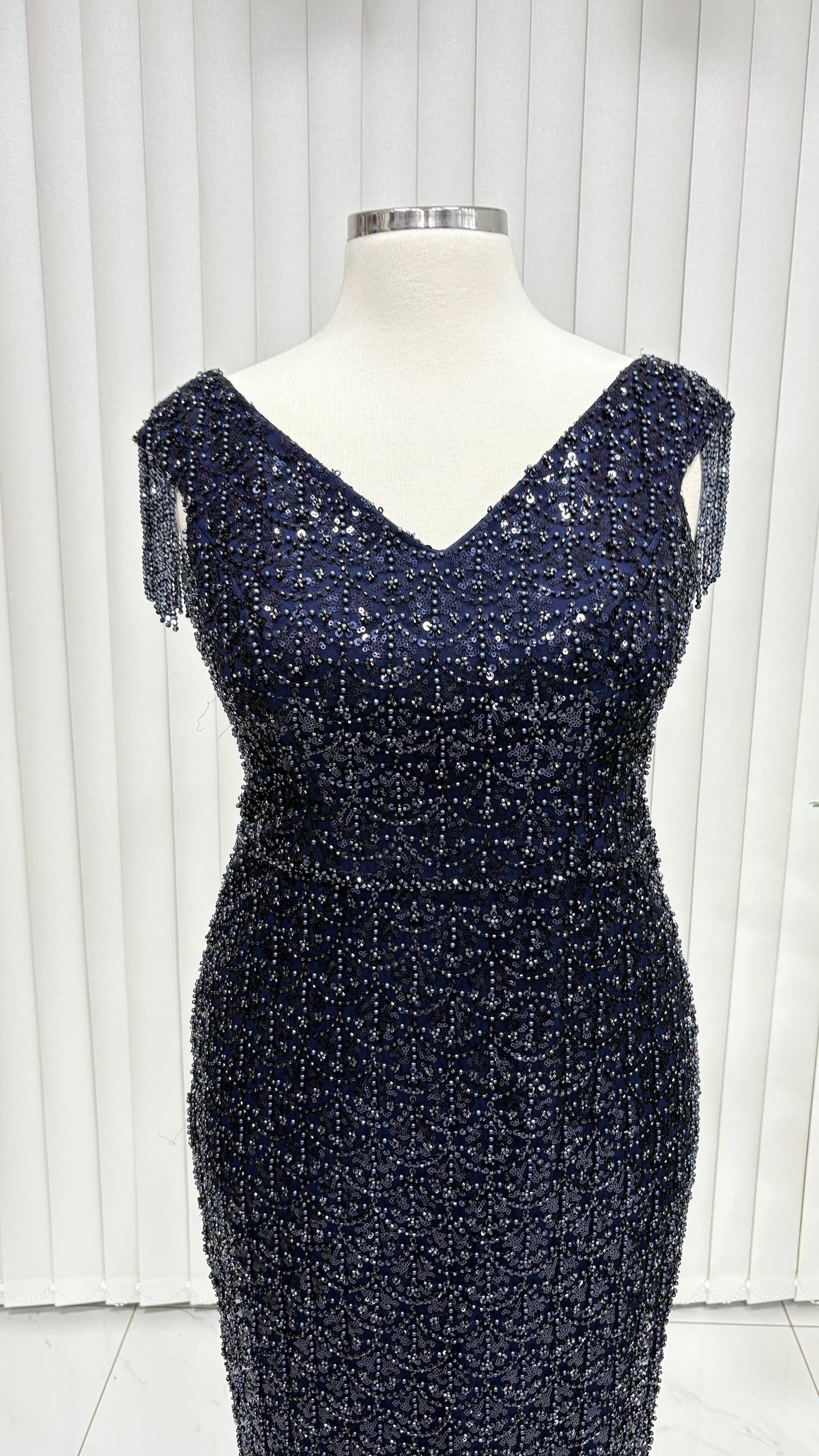 Selene Büyük Beden Lacivert Abiye