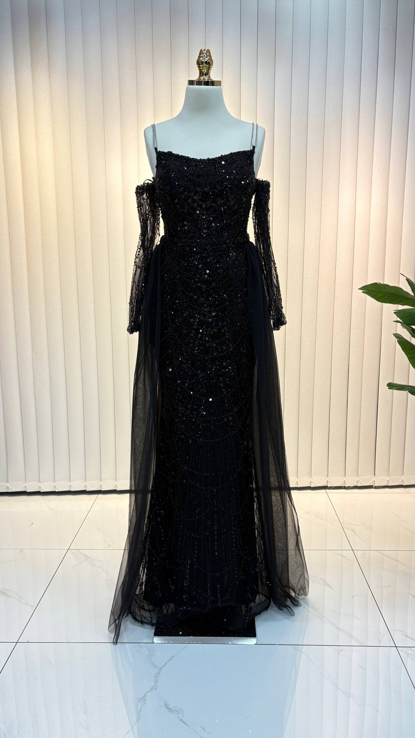 Bolero Siyah Abiye 