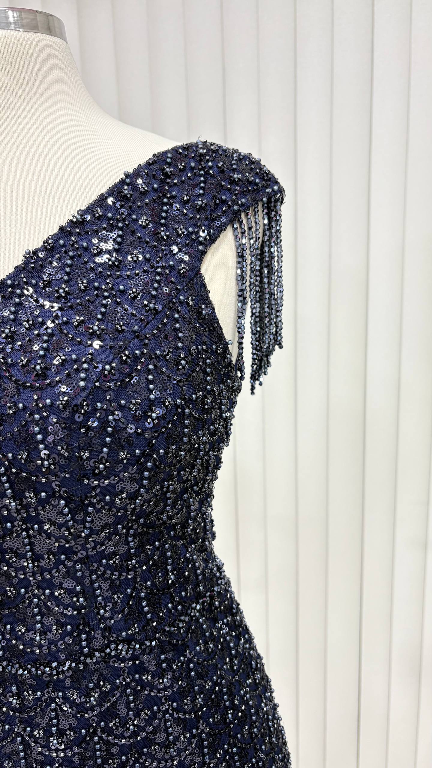 Selene Büyük Beden Lacivert Abiye