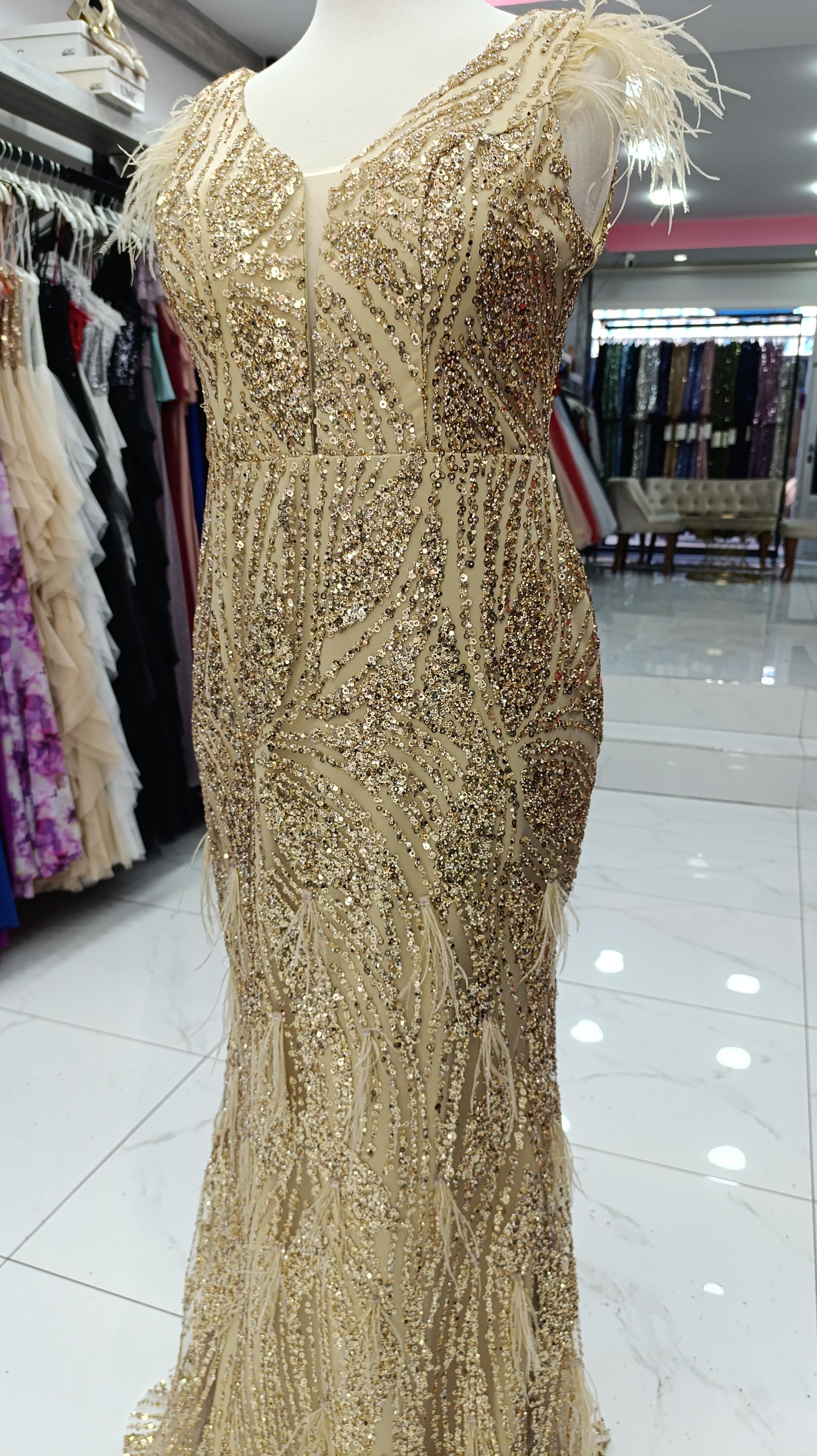 Nilüfer Gold Abiye