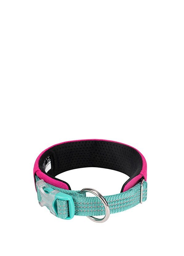 Pembe Cordura Kumaşlı Mesh Süngerli Köpek Boyun Tasması