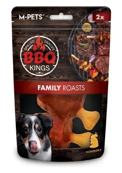 M-Pets Bbq Kings Family Roasts Tavuklu Köpek Ödülü 105GR