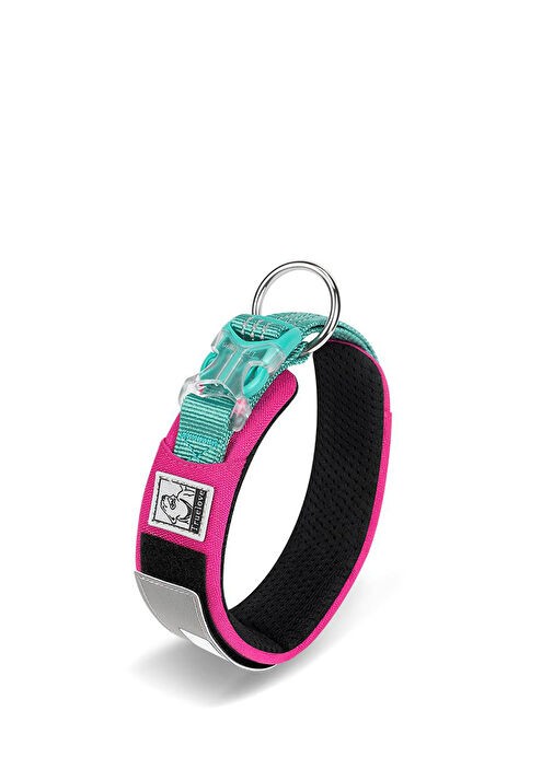 Pembe Cordura Kumaşlı Mesh Süngerli Köpek Boyun Tasması