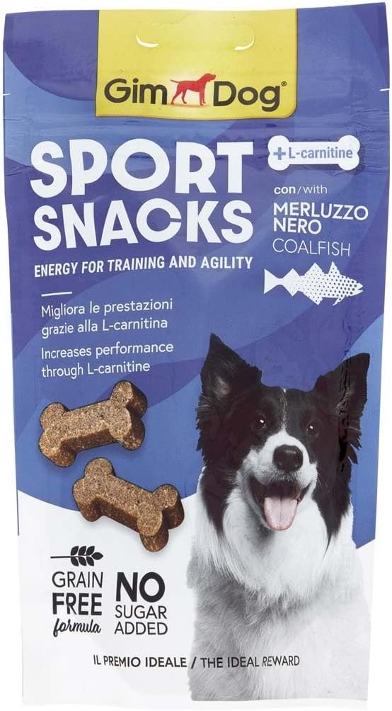 GimDog Sportsnacks Coalfish - Kömür Balıklı Köpek Ödül Tableti 60 g
