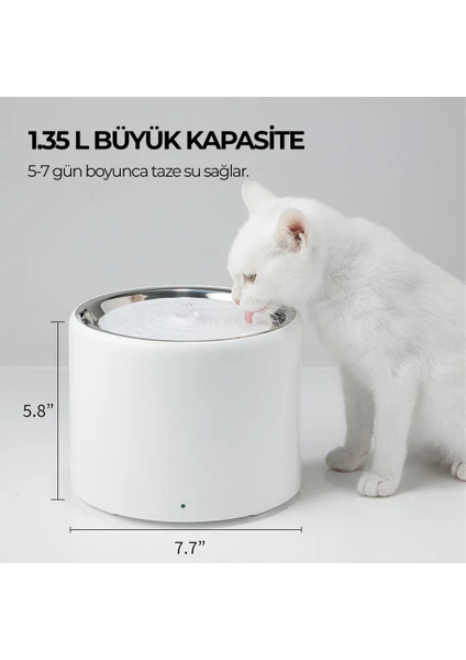 Petkit Eversweet 3 PRO Su Pınarı Beyaz