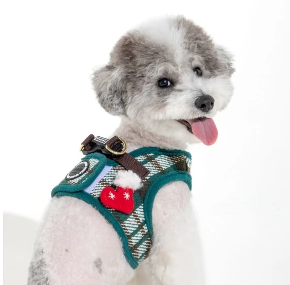 PUPPIA Festive Ayarlanabilir Polarlı Göğüs Tasması