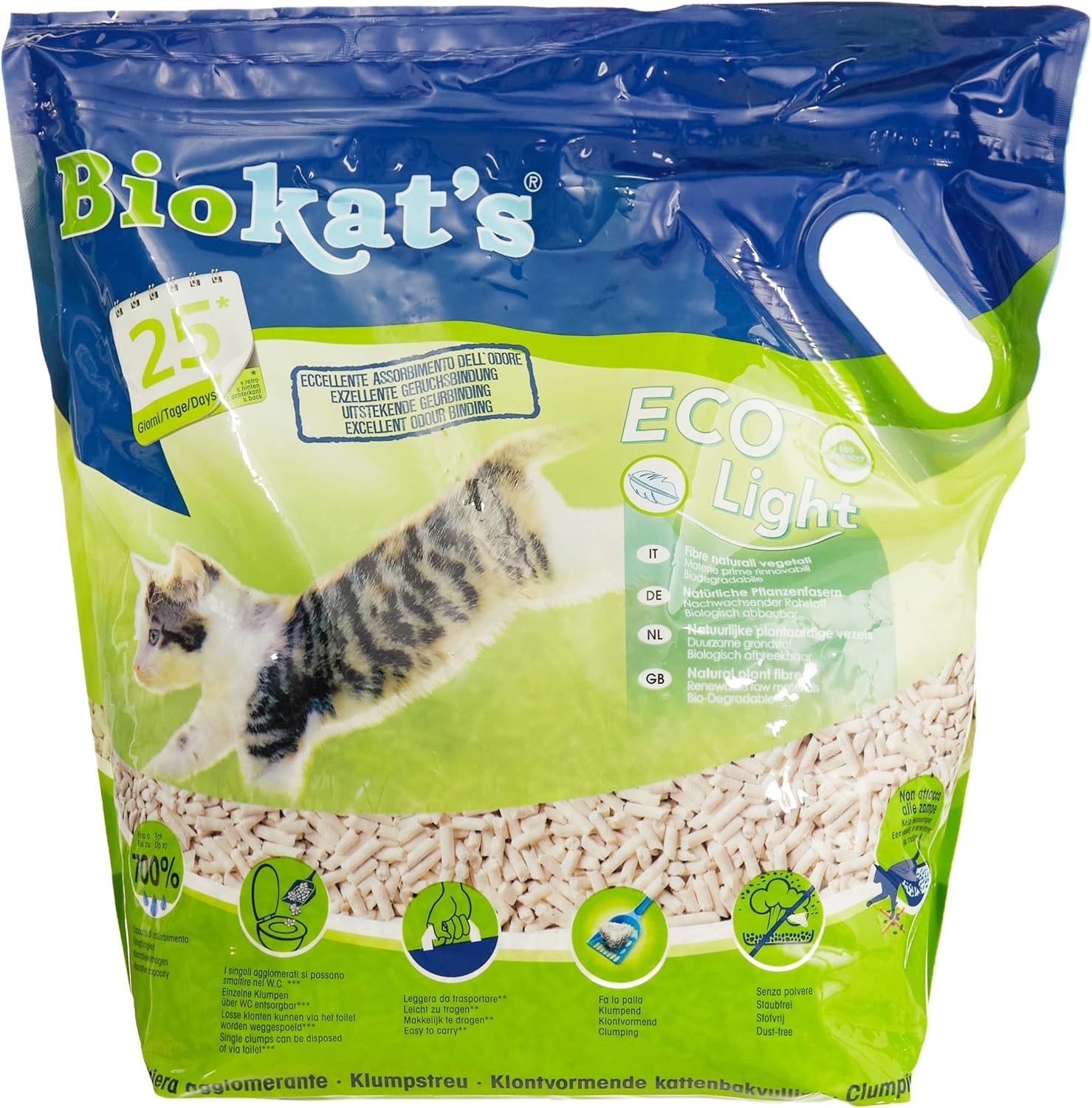 Biokat'S Pelet Kedi Kumu Eco Light 5 Lt -1