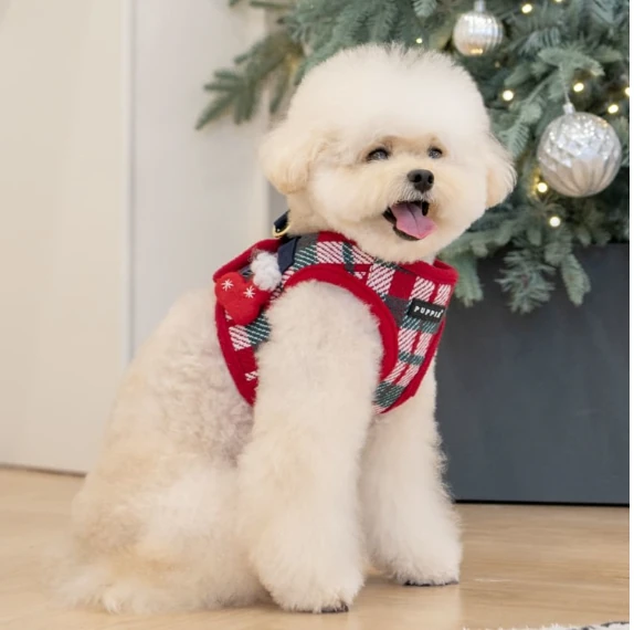 PUPPIA Festive Ayarlanabilir Polarlı Göğüs Tasması