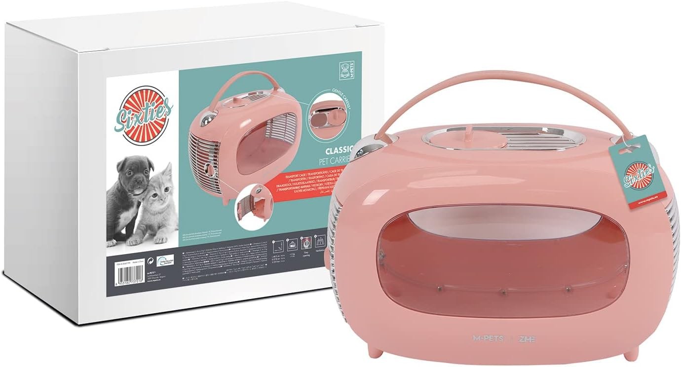 M-Pets Sixties Classic Taşıma Çantası Pembe