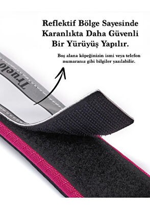 Pembe Cordura Kumaşlı Mesh Süngerli Köpek Boyun Tasması