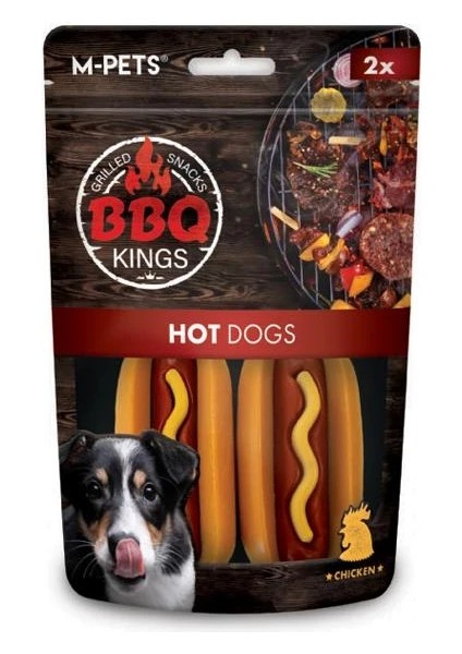 M-Pets Bbq Kings Hot Dogs Tavuklu Köpek Ödüllü 135GR