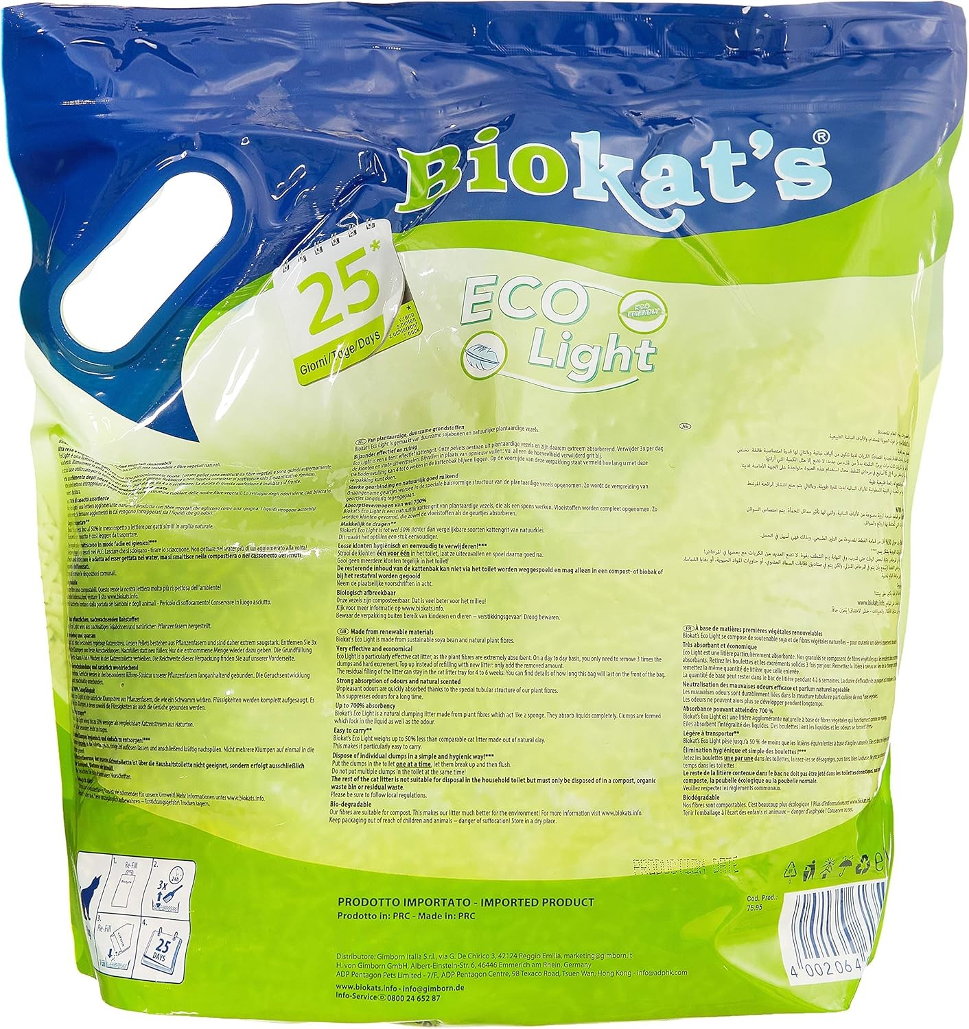 Biokat'S Pelet Kedi Kumu Eco Light 5 Lt -1