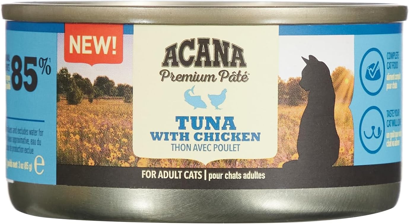 Acana Premium Pate (Ezme) Konserve Yaş Kedi Maması, Tuna Balıklı ve Tavuklu, 85 Gr -1