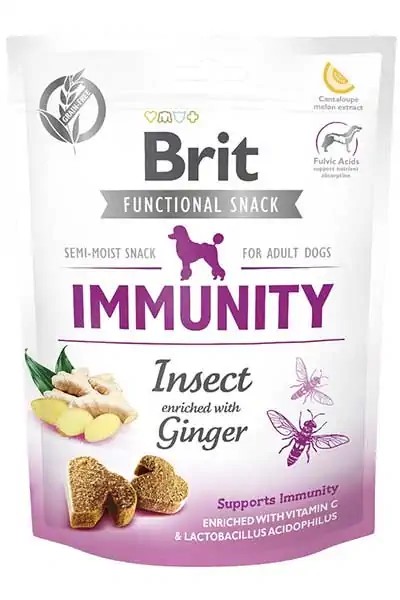Brit Immunity Zencefilli ve Larva Proteinli Köpek Ödül Maması 