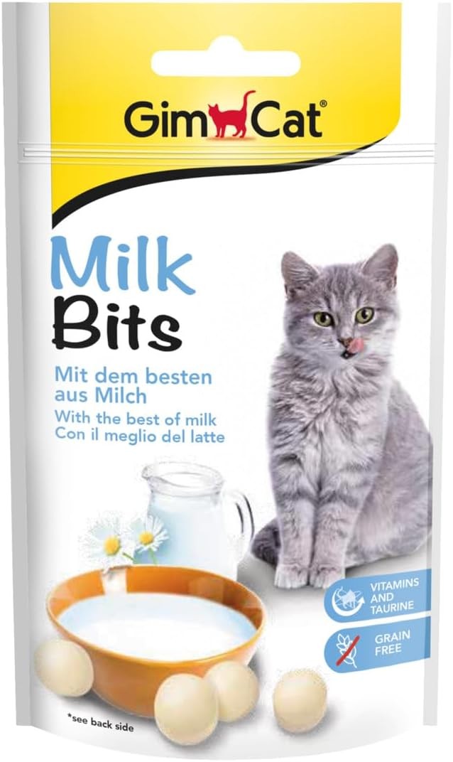 GimCat MilkBits Sütlü Kedi Ödül Tableti, 40 g