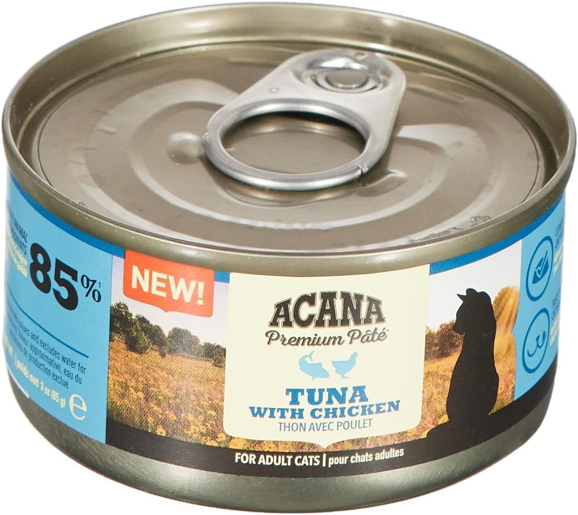 Acana Premium Pate (Ezme) Konserve Yaş Kedi Maması, Tuna Balıklı ve Tavuklu, 85 Gr -1