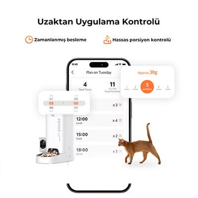 Petkit Yumshare Solo Kameralı Akıllı Mama Kabı