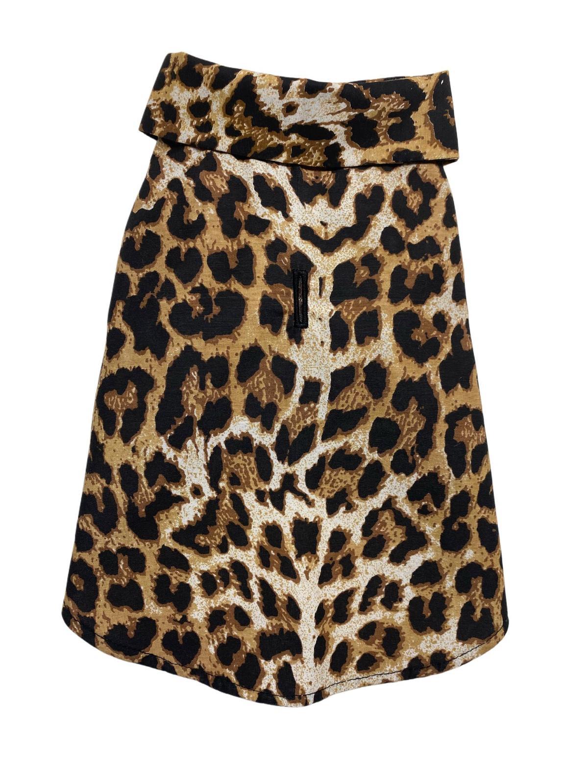 Leopar Desenli Kedi ve Köpek Gömleği