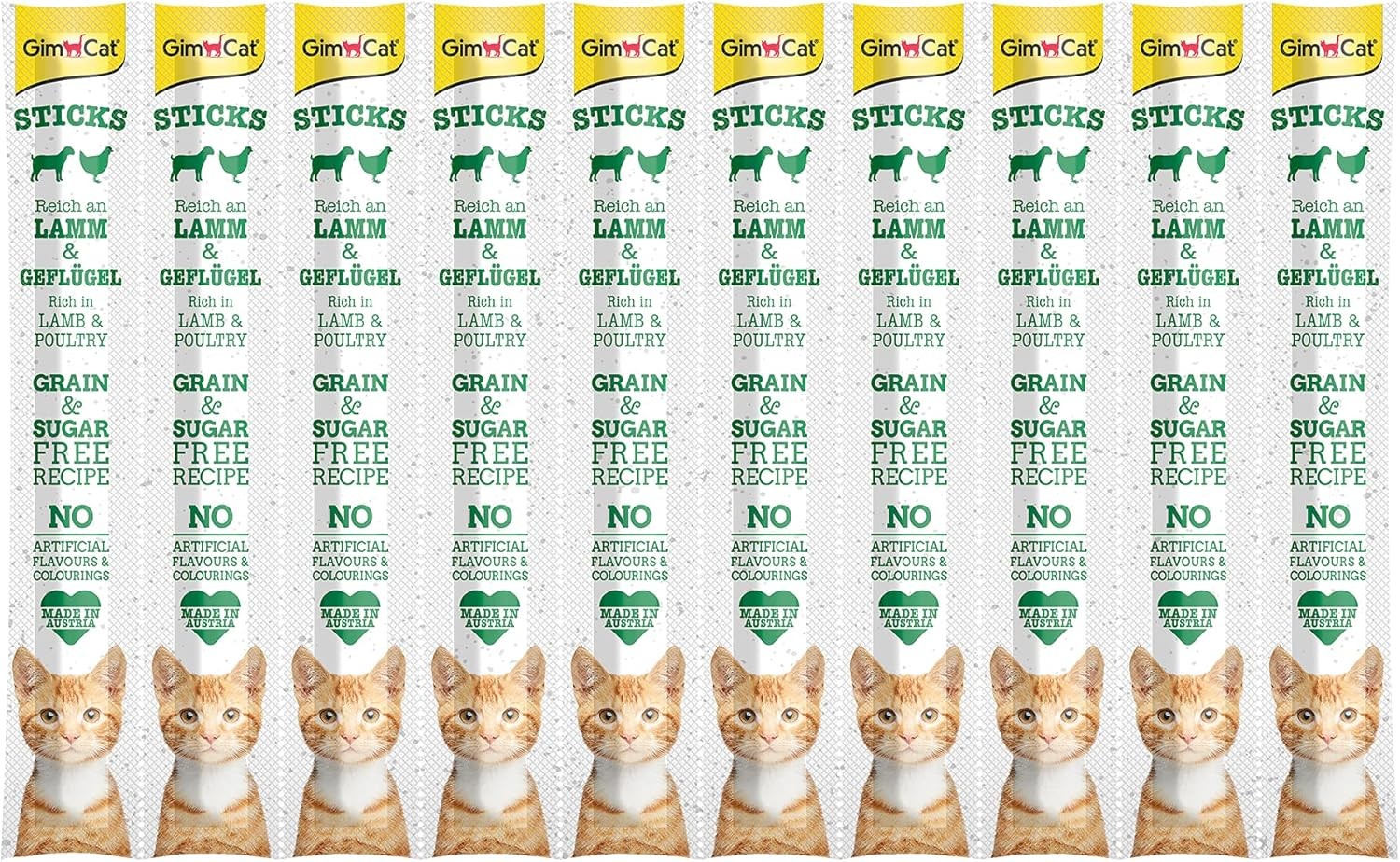GimCat Sticks Kuzu etli Tavuklu Ödül Çubukları 50 gr - 10lu