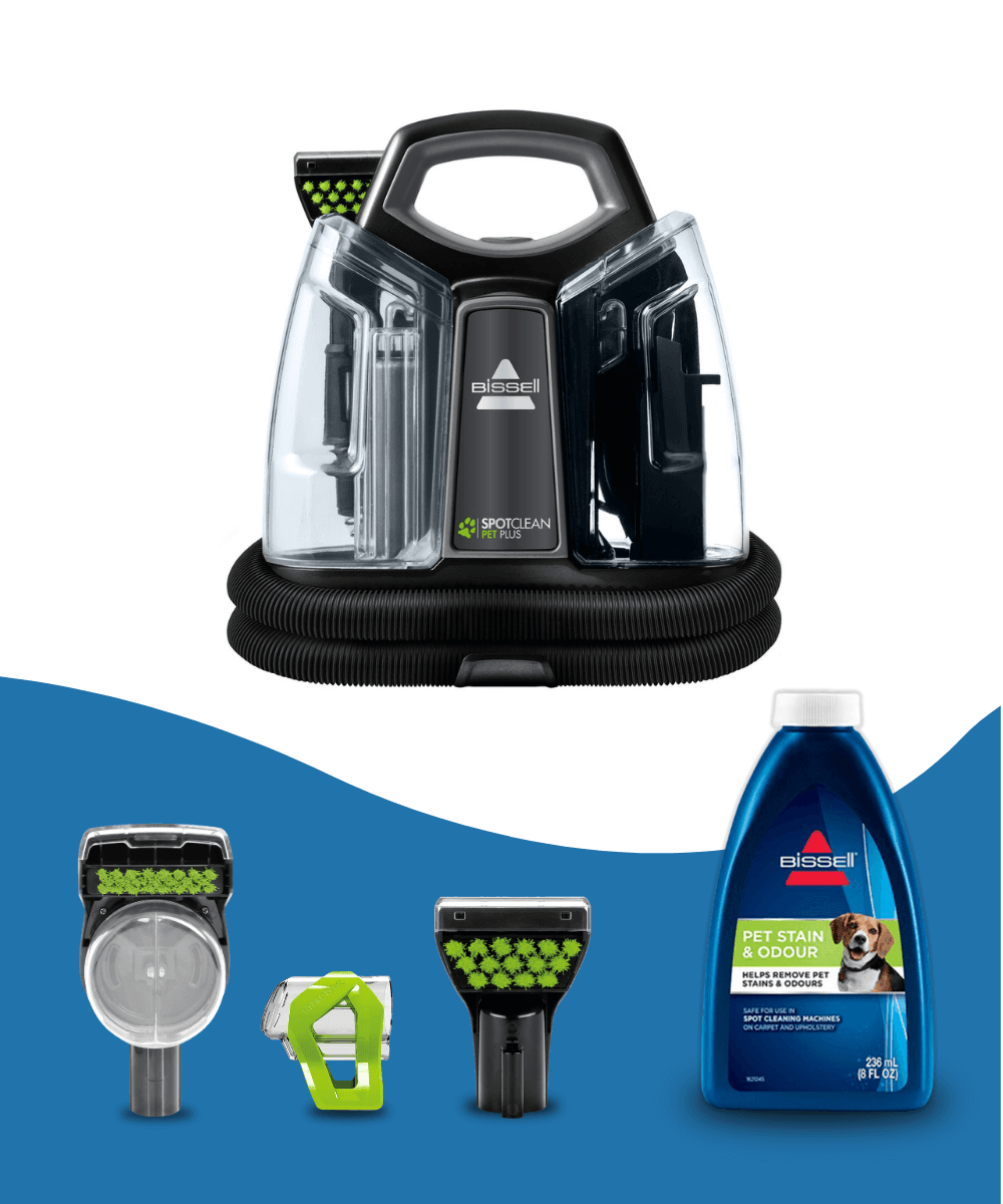 BİSSELL SpotClean Pet Plus Evcil Hayvanlı Evlere Özel Halı – Koltuk Yıkama ve Leke Çıkarma Makinesi