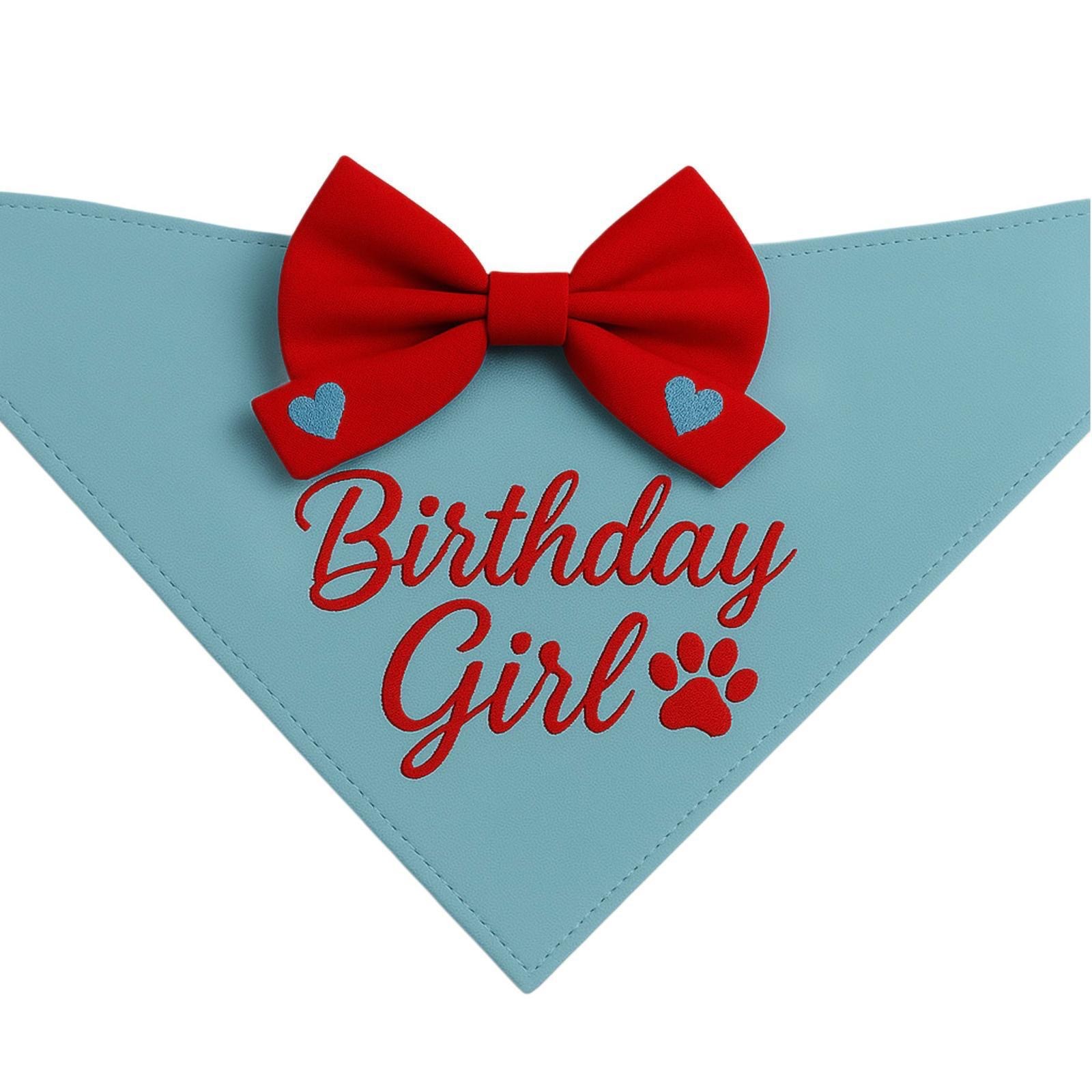 Birthday MaviKedi ve Köpek Bandana