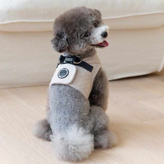 PUPPIA Irvın Harness Cream Payd Köpek Gögüs Tasması
