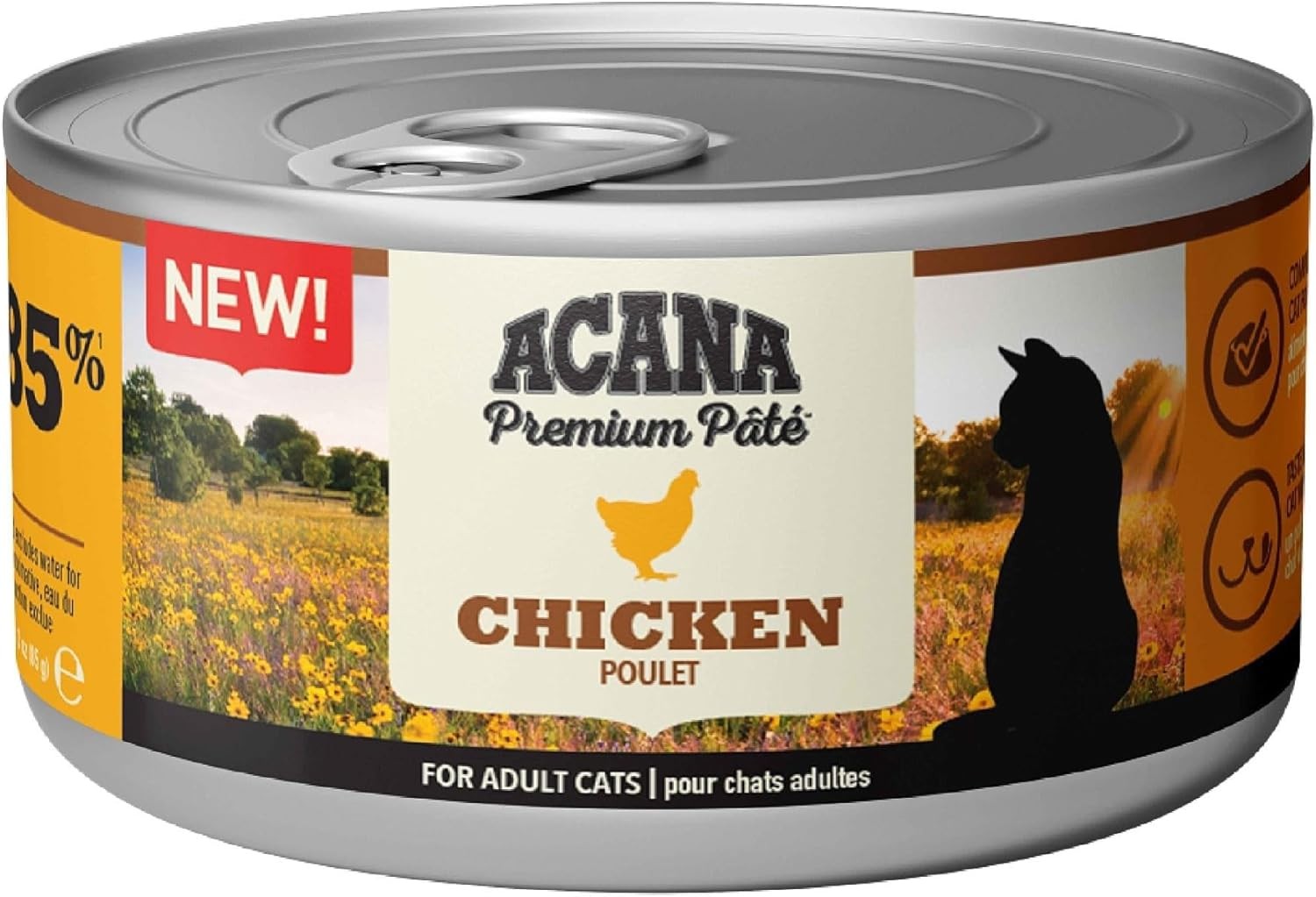 Acana Premium Pate (Ezme) Konserve Yaş Kedi Maması, Tavuklu, 85 g