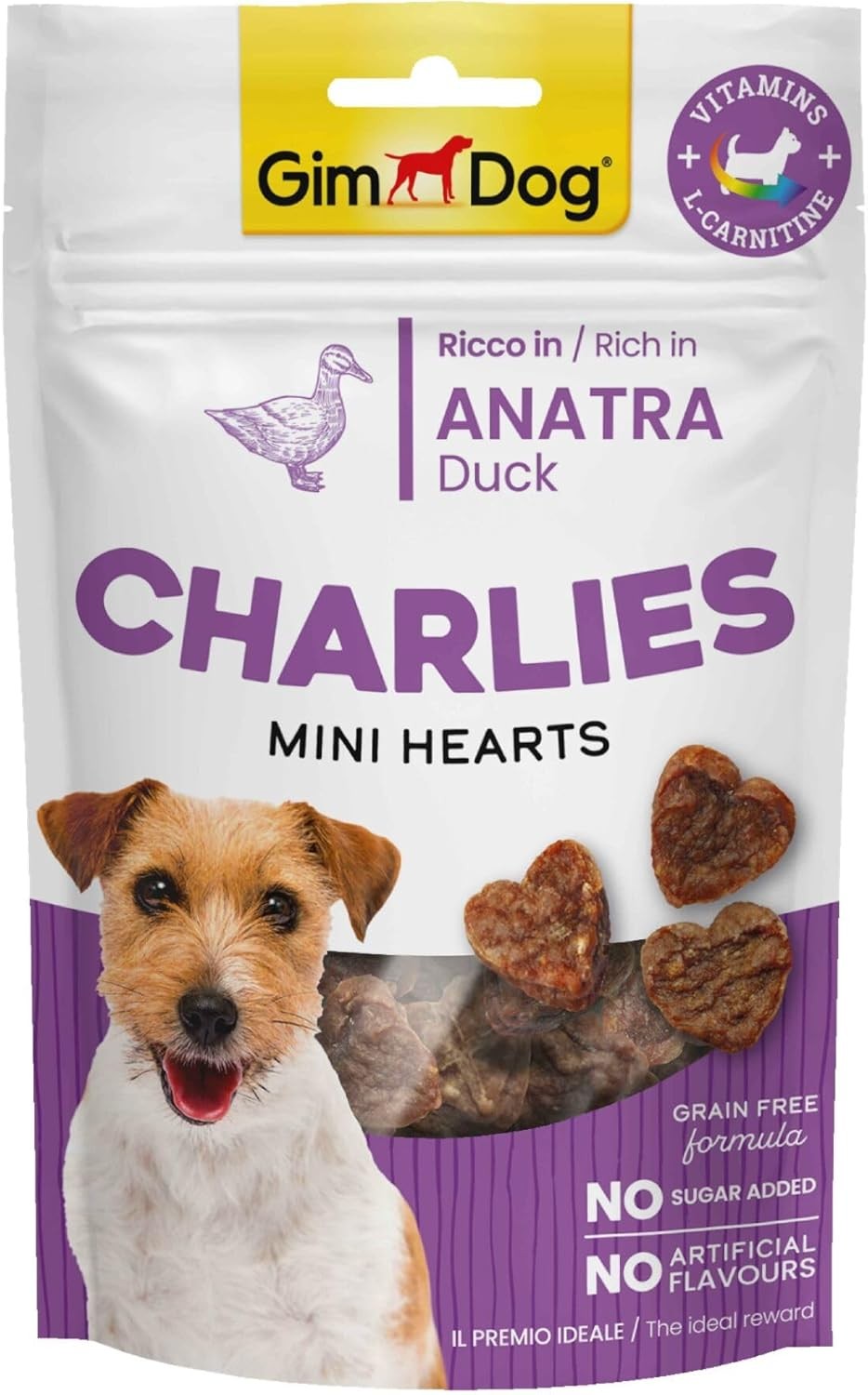 Gimdog Charlies Mini Hearts Ördekli Köpek Ödülü 70Gr