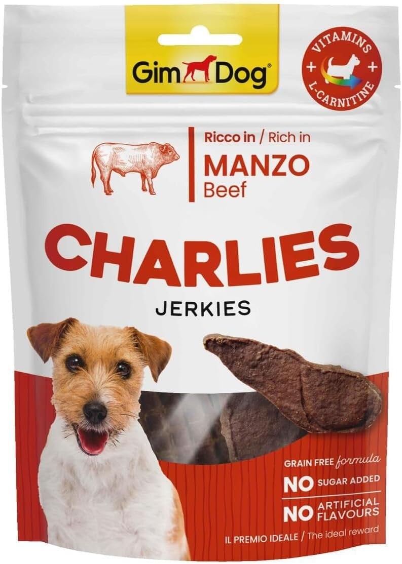 Gimdog Charlies Jerkies Sığır Etli Köpek Ödülü 70Gr
