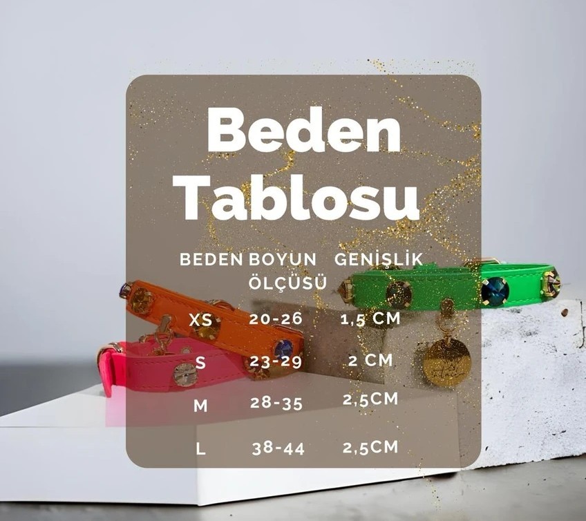 The Tailor Açık Yeşil Swarovski Taş Detaylı Köpek Boyun Tasması