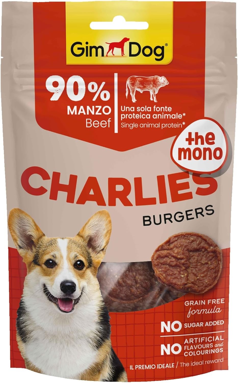Gimdog Charlies The Mono Burgers Sığır Etli Köpek Ödülü 70Gr