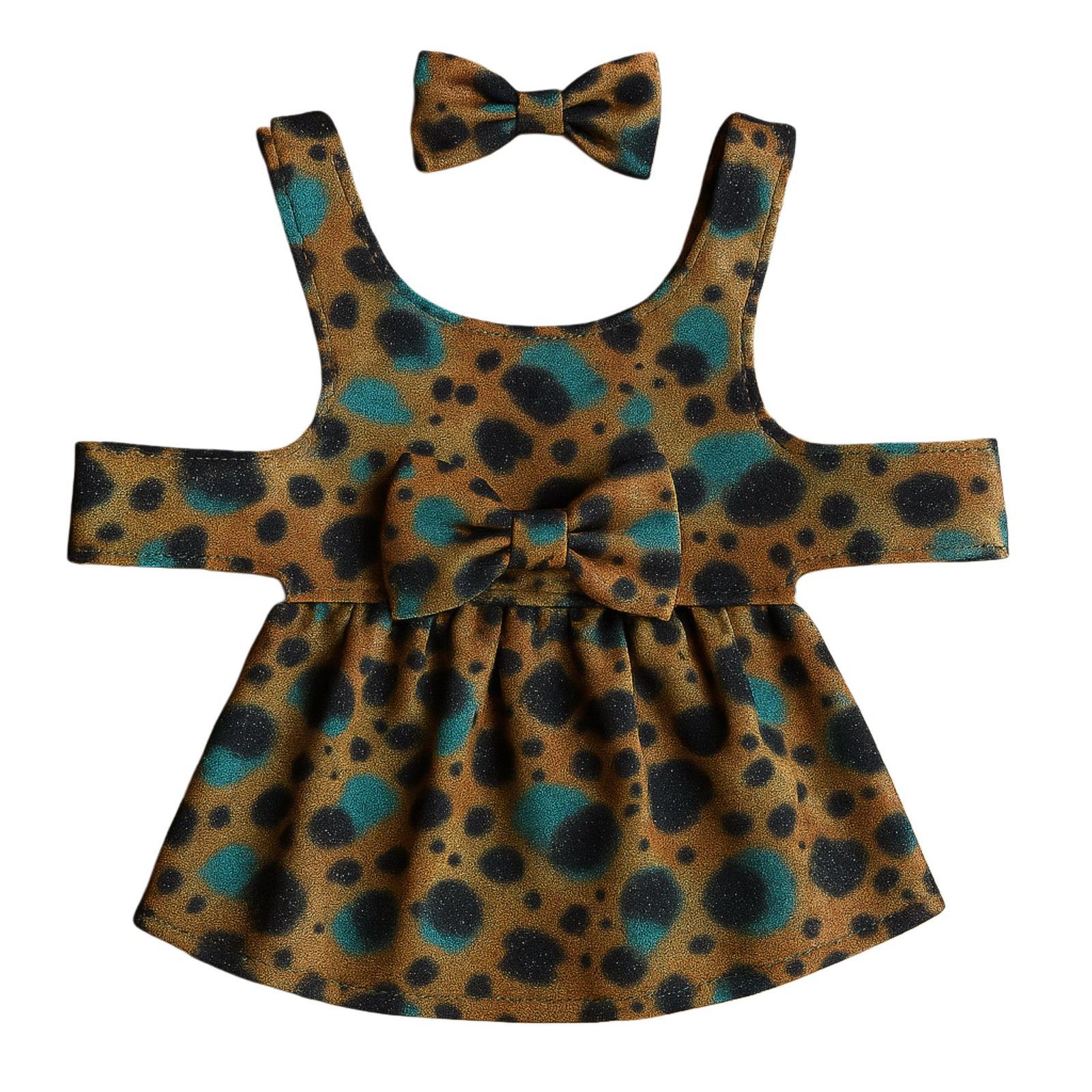 Leopar Desenli Kedi ve Köpek Elbisesi